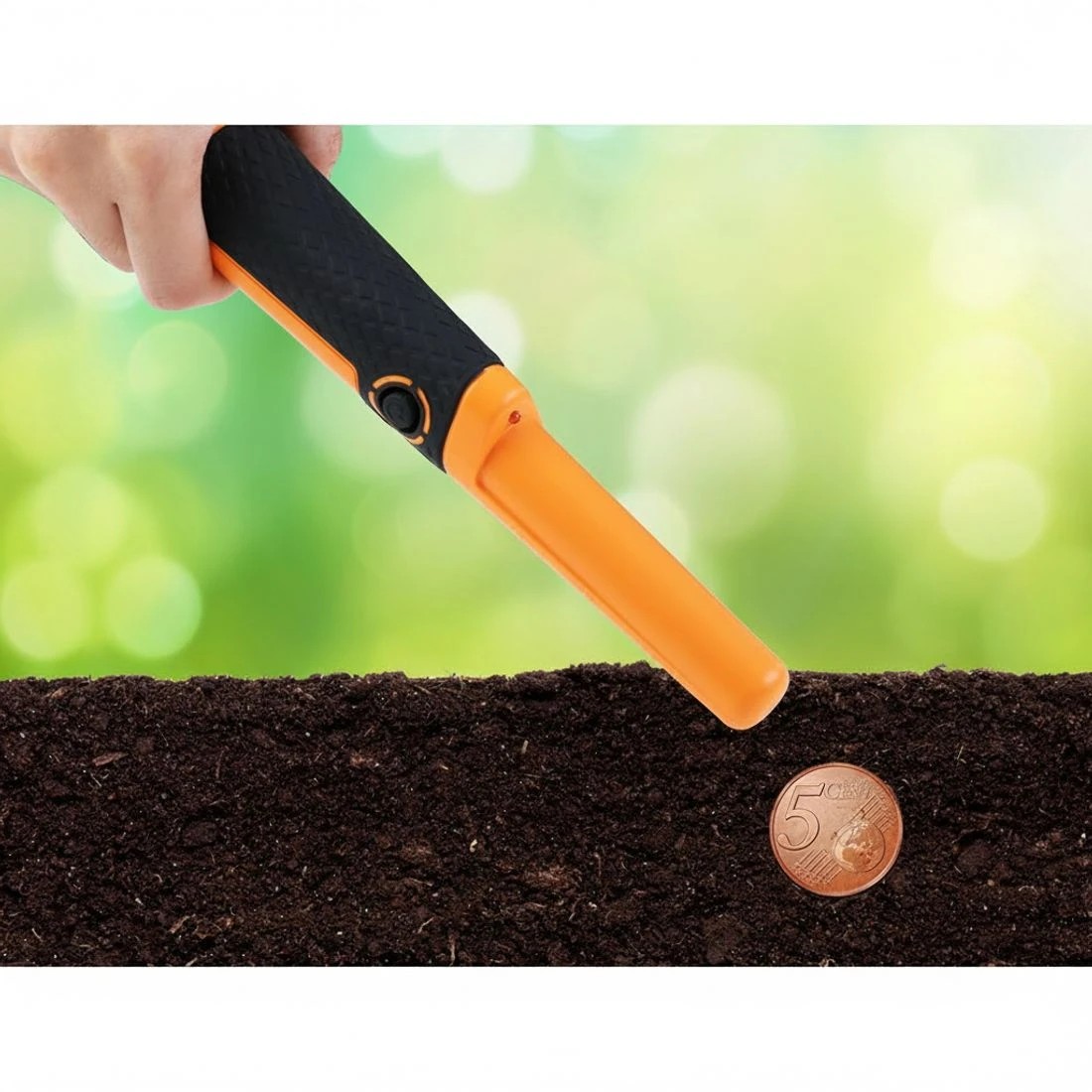 3 Weisshorn Metal Detector 40MM Sensitive Handheld Pinpointer Waterproof Automatic Hunter - Orange, 3 of 4