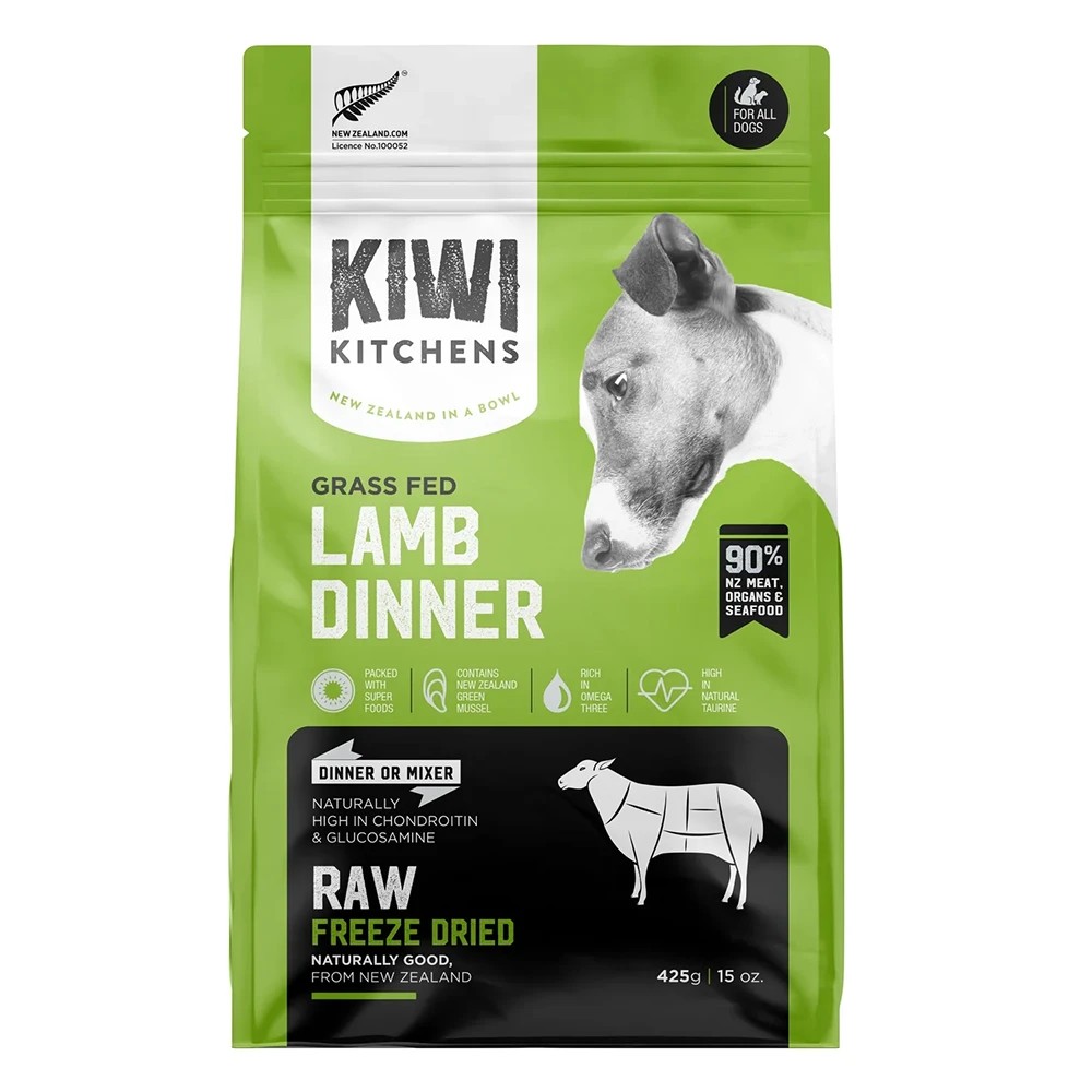 1 Kiwi Kitchens Freeze-dried Dog Food Lamb Dinner 425 Gm, 1 of 1