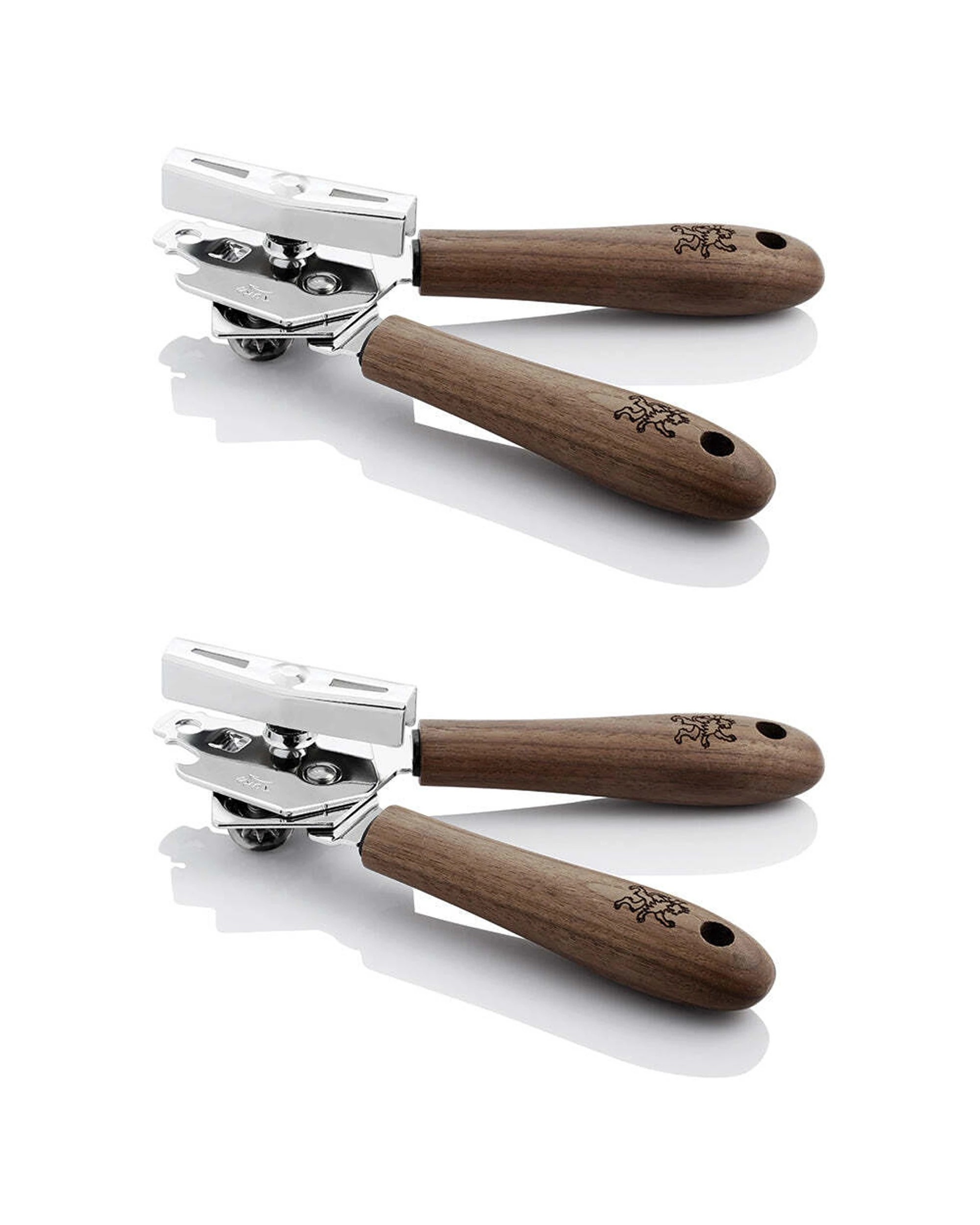 1 Stanley Rogers 2PK Premium Embossed Walnut Stainless Steel Can Opener - Multi, 1 of 4