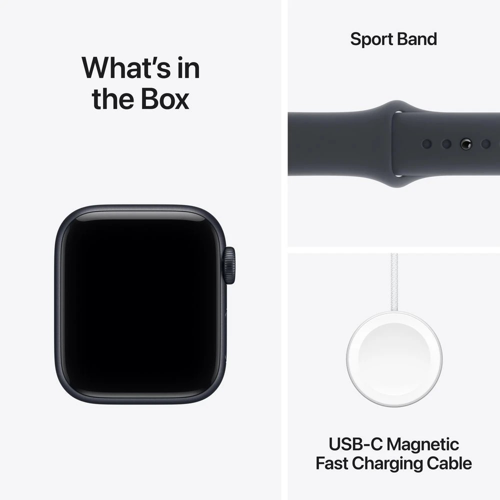 9 Apple Watch SE3 GPS 40mm Sports Band M/L Midnight., 9 of 10
