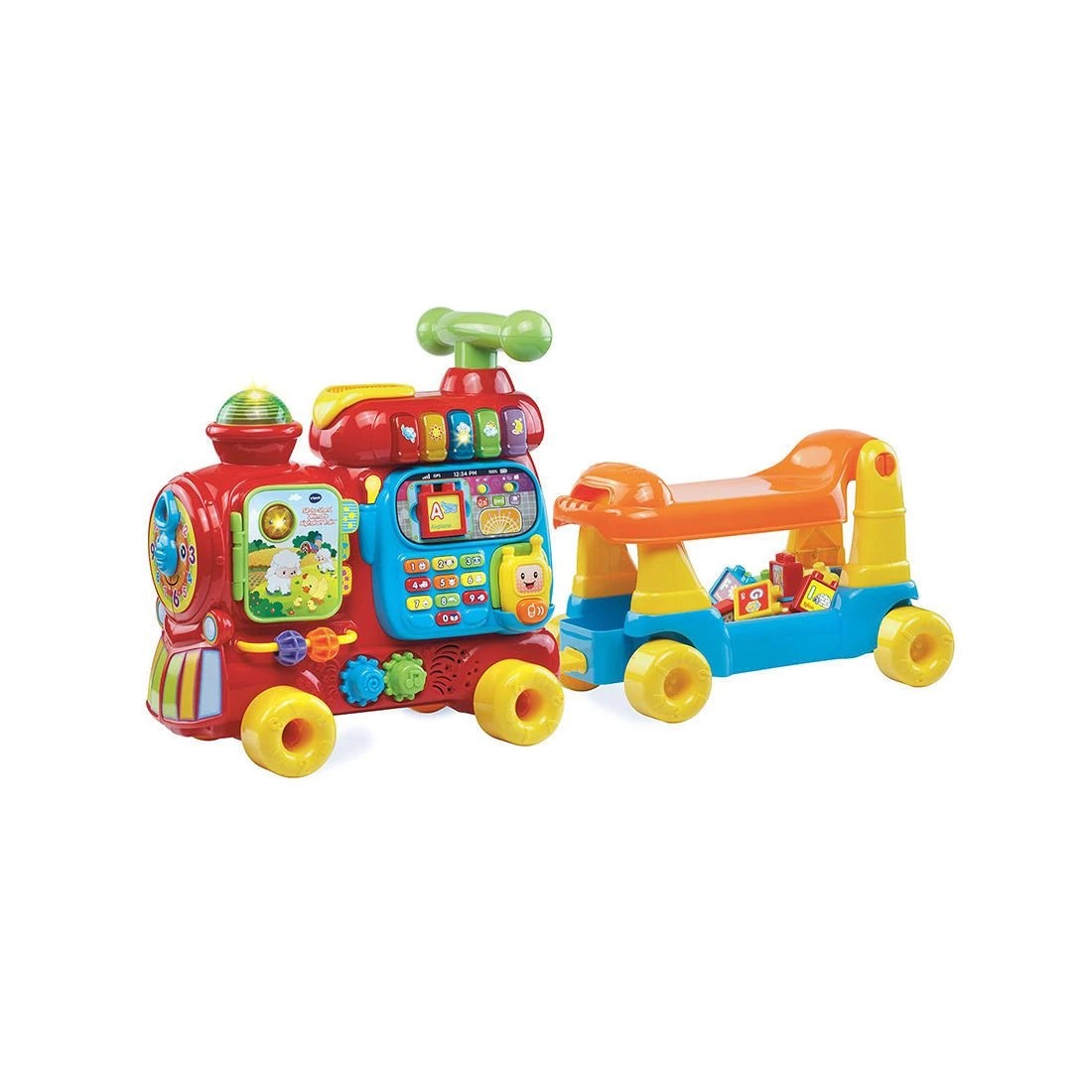 2 VTech Baby Push And Ride Alphabet Train - Red, 2 of 4