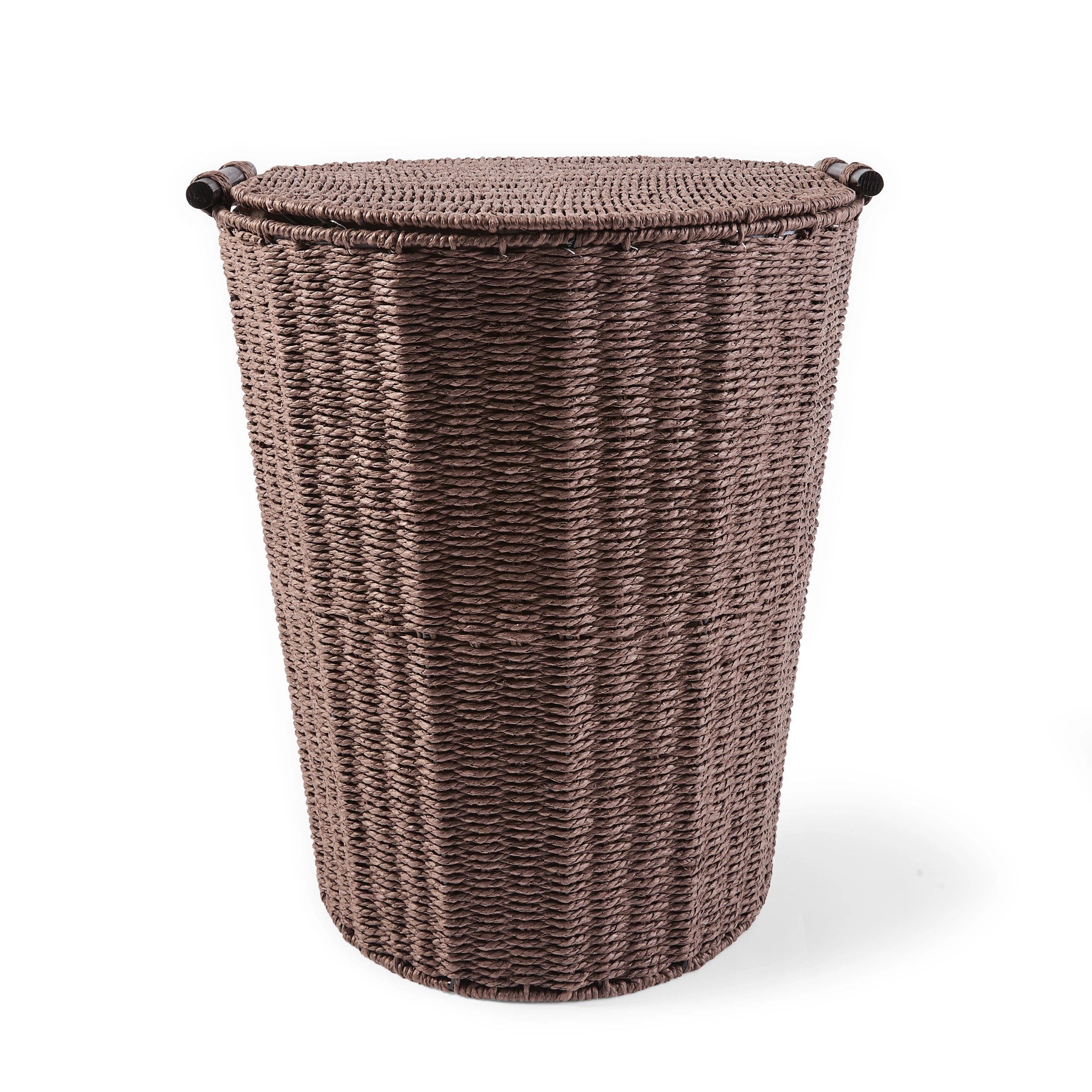 1 Paper Rope Laundry Hamper - Brown, 1 of 7