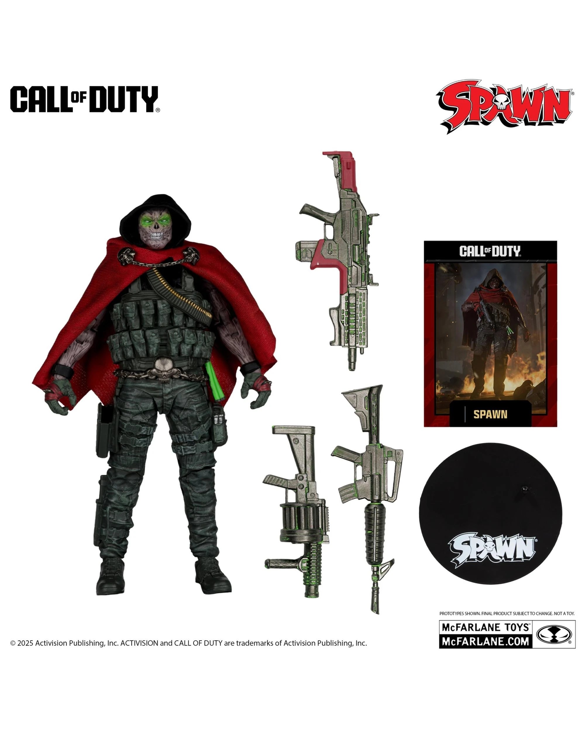 2 McFarlane Spawn Call of Duty Burned Spawn 7 inch Action Figure, 2 of 8