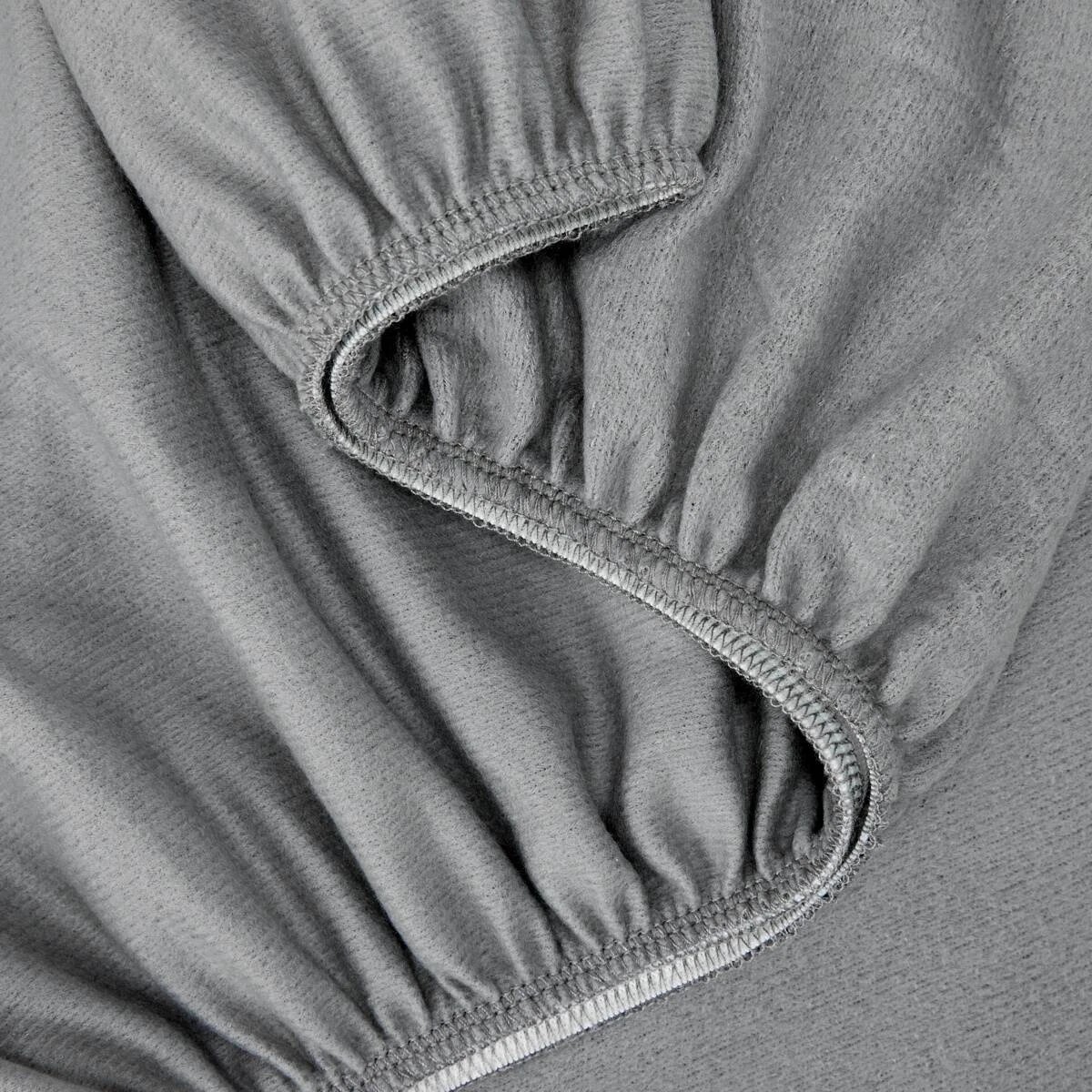 3 Soft Touch Sheet Set - Single Bed, Grey, 3 of 7