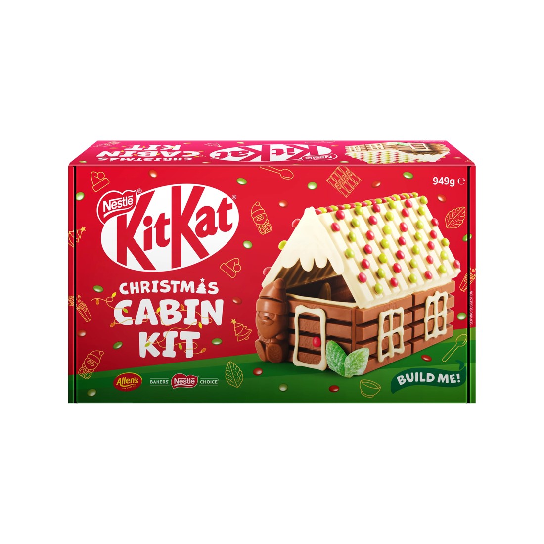 1 Nestle KitKat Christmas Cabin Kit 949g, 1 of 4