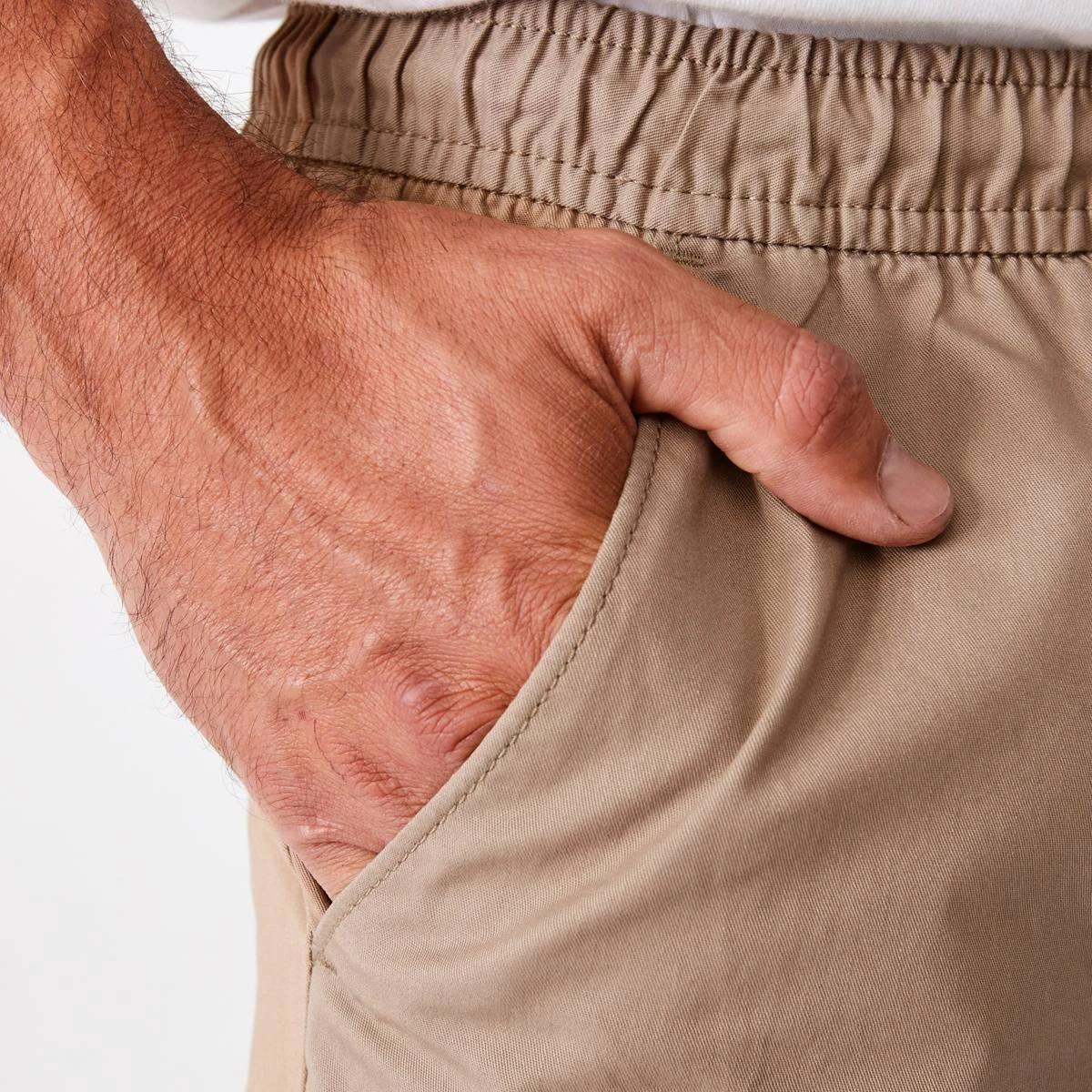 5 Elastic Waistband Chino Shorts Bge Elm, 5 of 6