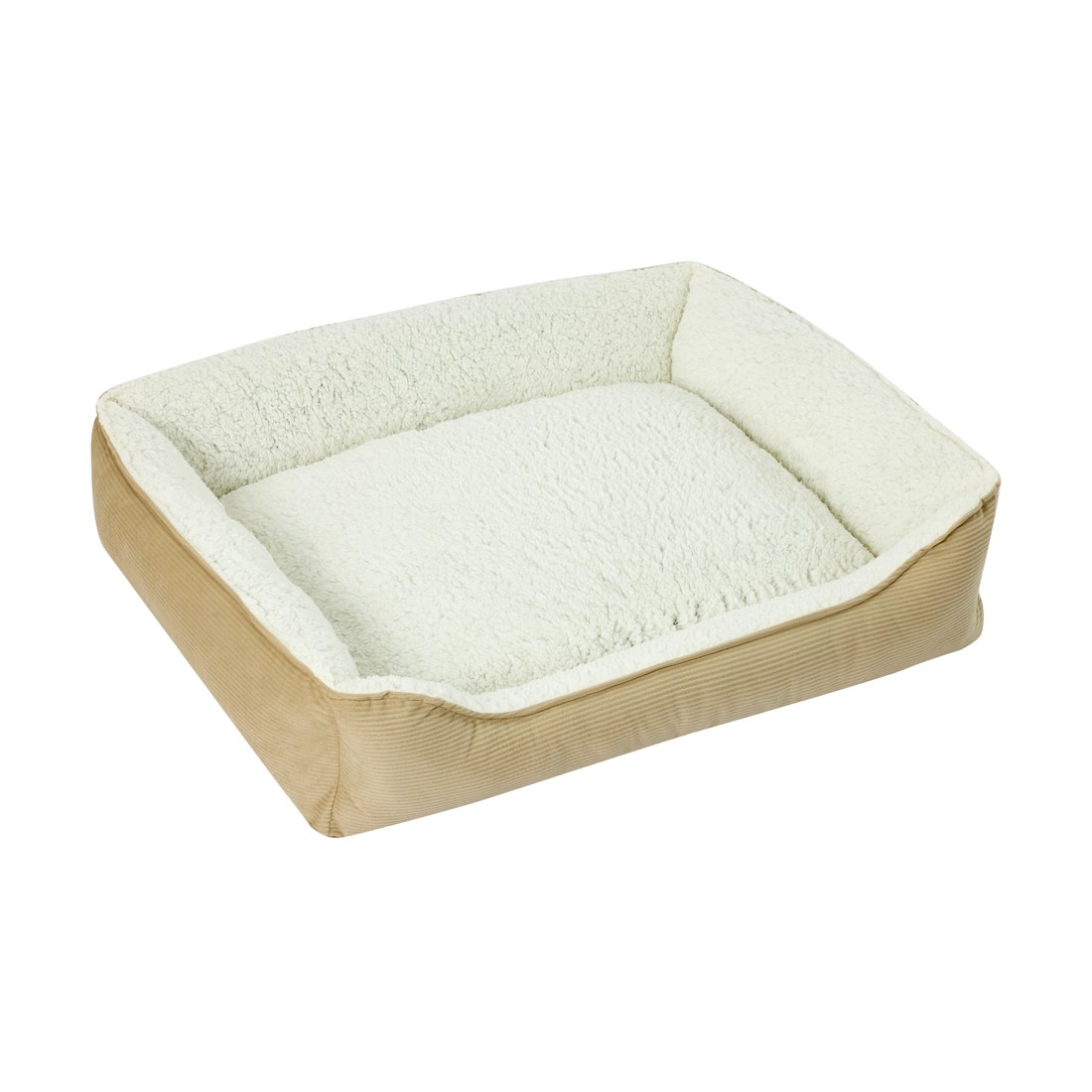 4 Pet Bed Lounge Corduroy - Large, Beige, 4 of 8