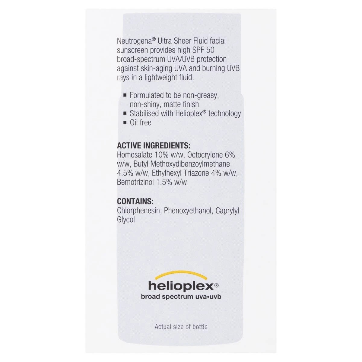 3 Neutrogena Ultra Sheer Fluid SPF50 Facial Sunscreen 40ml, 3 of 10