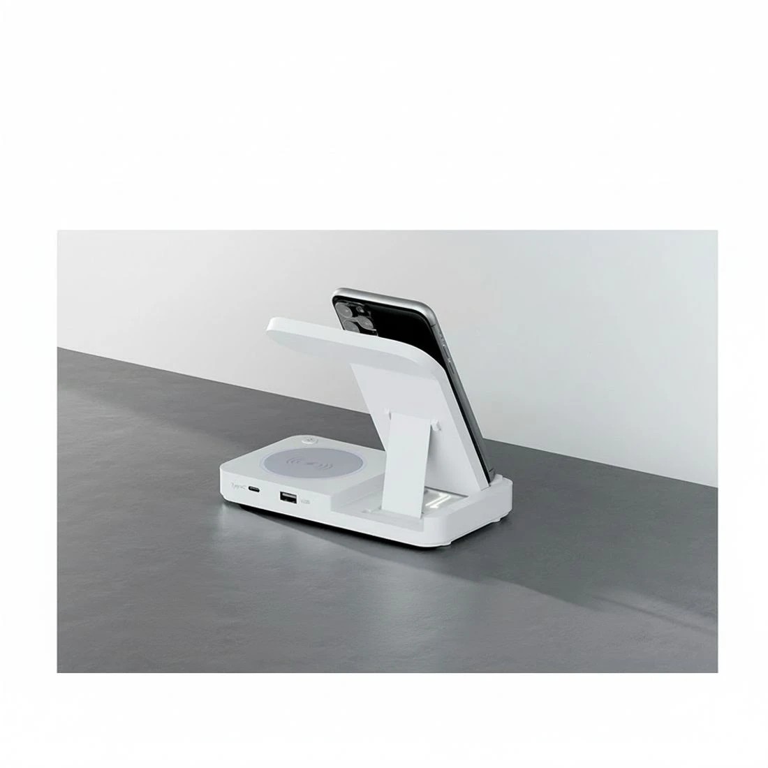 6 Devanti 4-in-1 Wireless Charger Station Fast Charging for Phone - White, 6 of 7