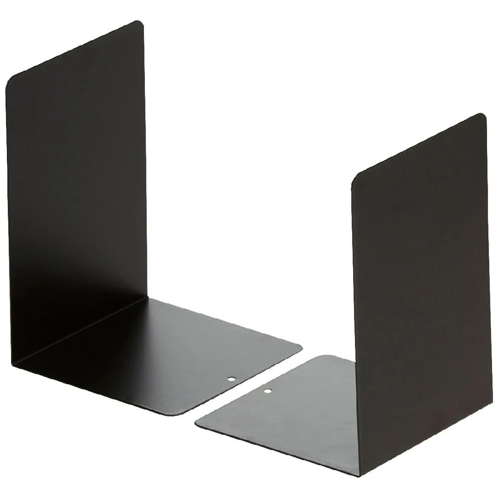 1 Otto Metal Bookends Medium Black, 1 of 1