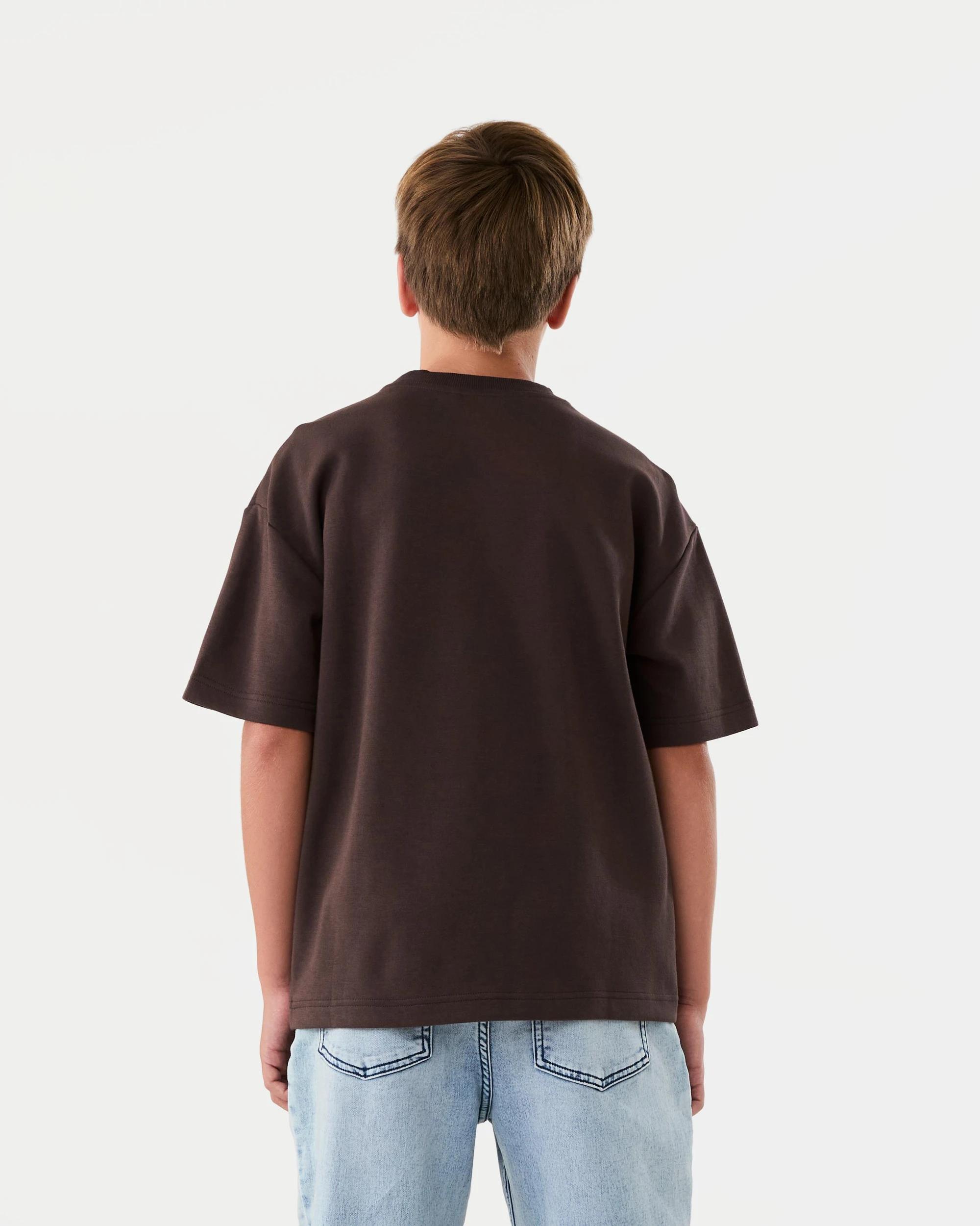 2 Short Sleeve Oversize Interlock T-shirt Seal Brn, 2 of 6