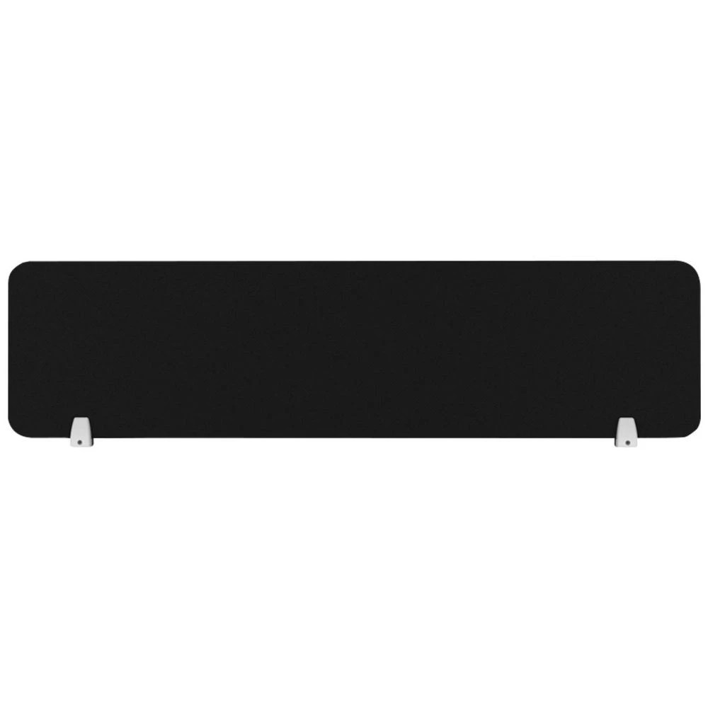 1 Furnx Eco Panel Screen Desk Mount 1490 x 400 mm Black/White, 1 of 2