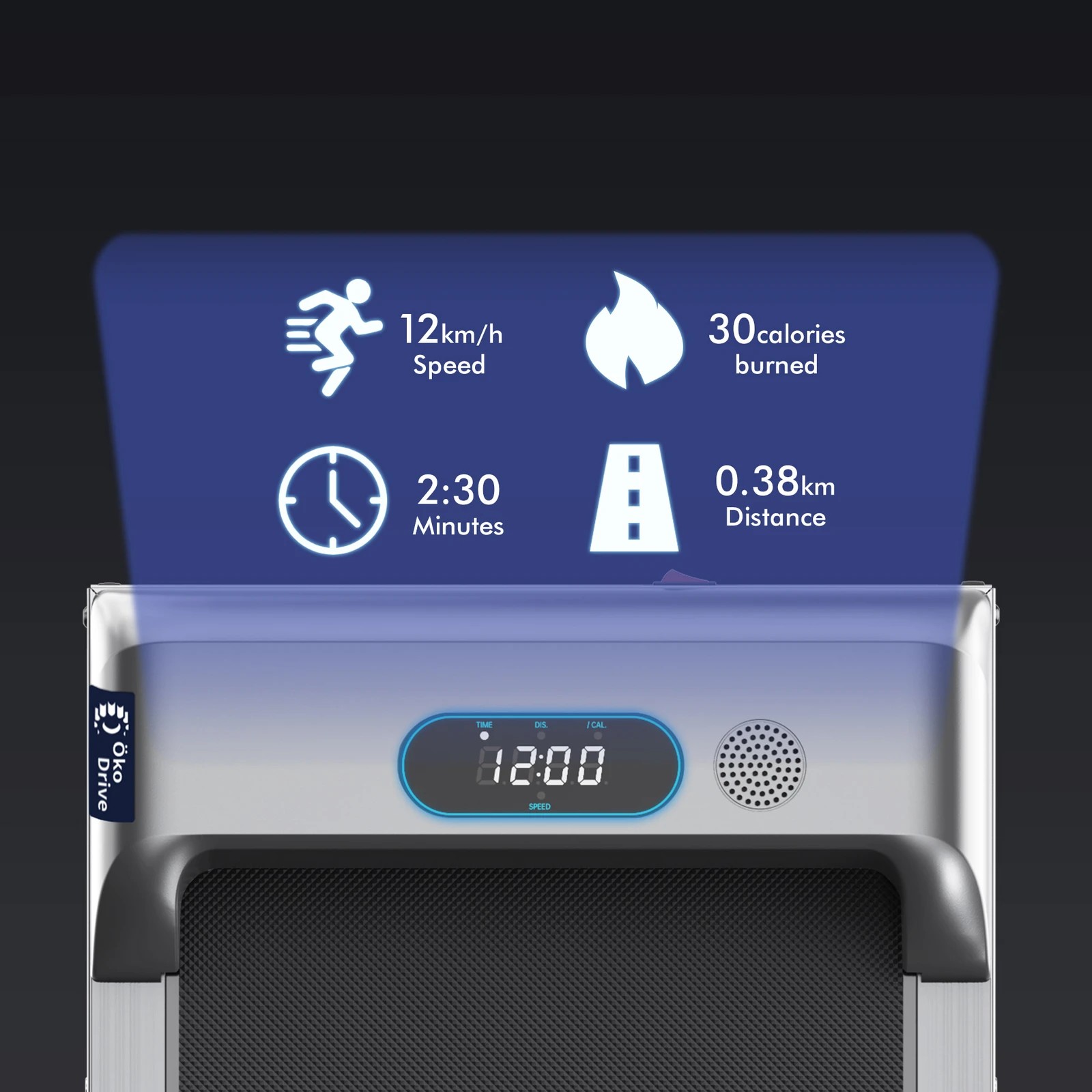 5 Black Lord Treadmill Electric Walking Pad Home Office Gym Fitness Remote Control - Silver, 5 of 9