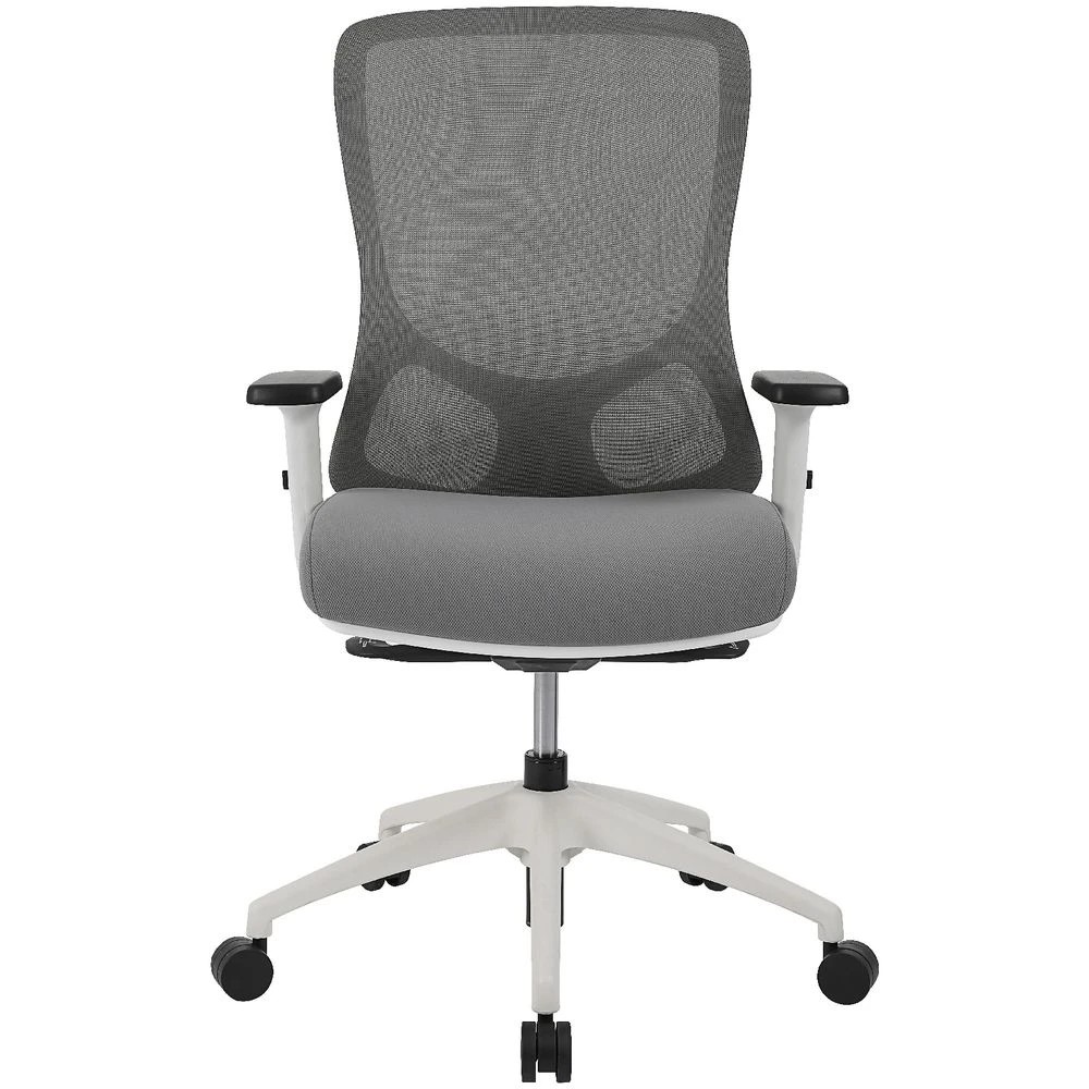 3 J.Burrows Halifax Ergonomic Chair Grey/White Ergonomic Chairs and Desk Chairs, 3 of 10