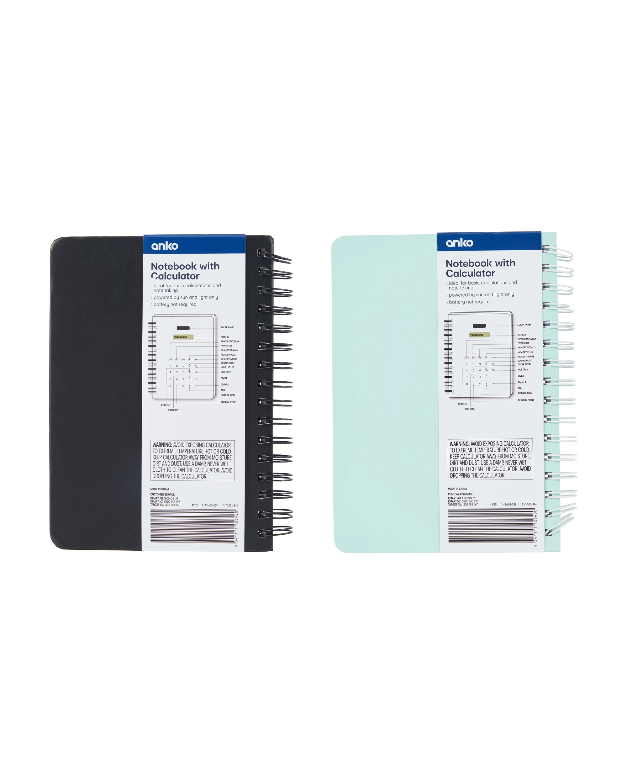 4 Notebook with Calculator - Assorted, 4 of 4