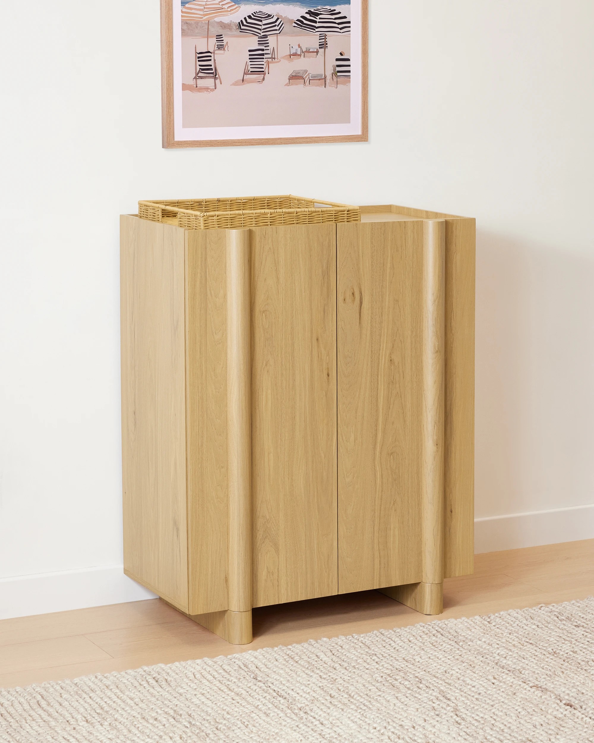 1 Piper 2 Door Cabinet - Oak, 1 of 8