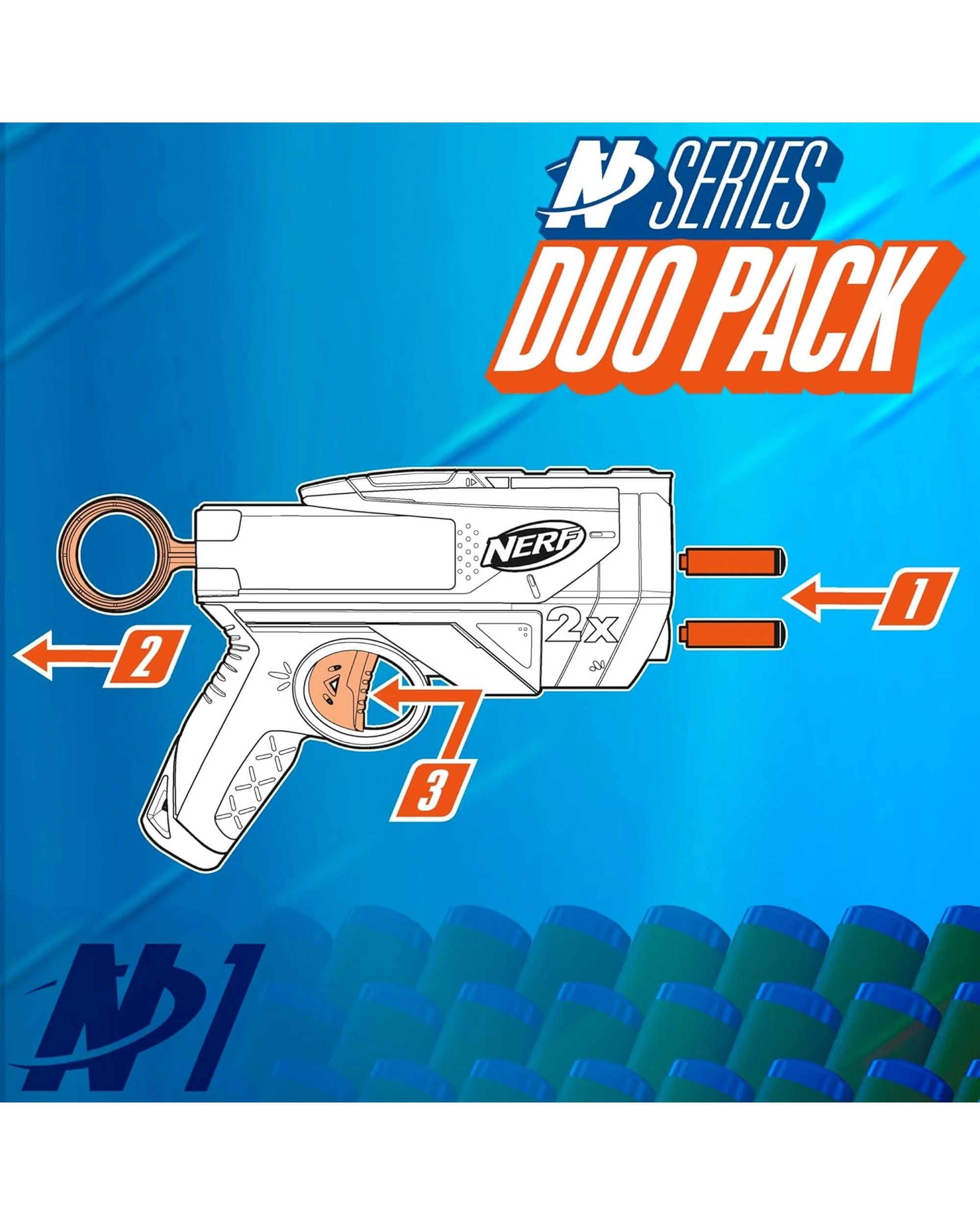 3 NERF N-Series Duo Pack Dart Blasters, 3 of 7