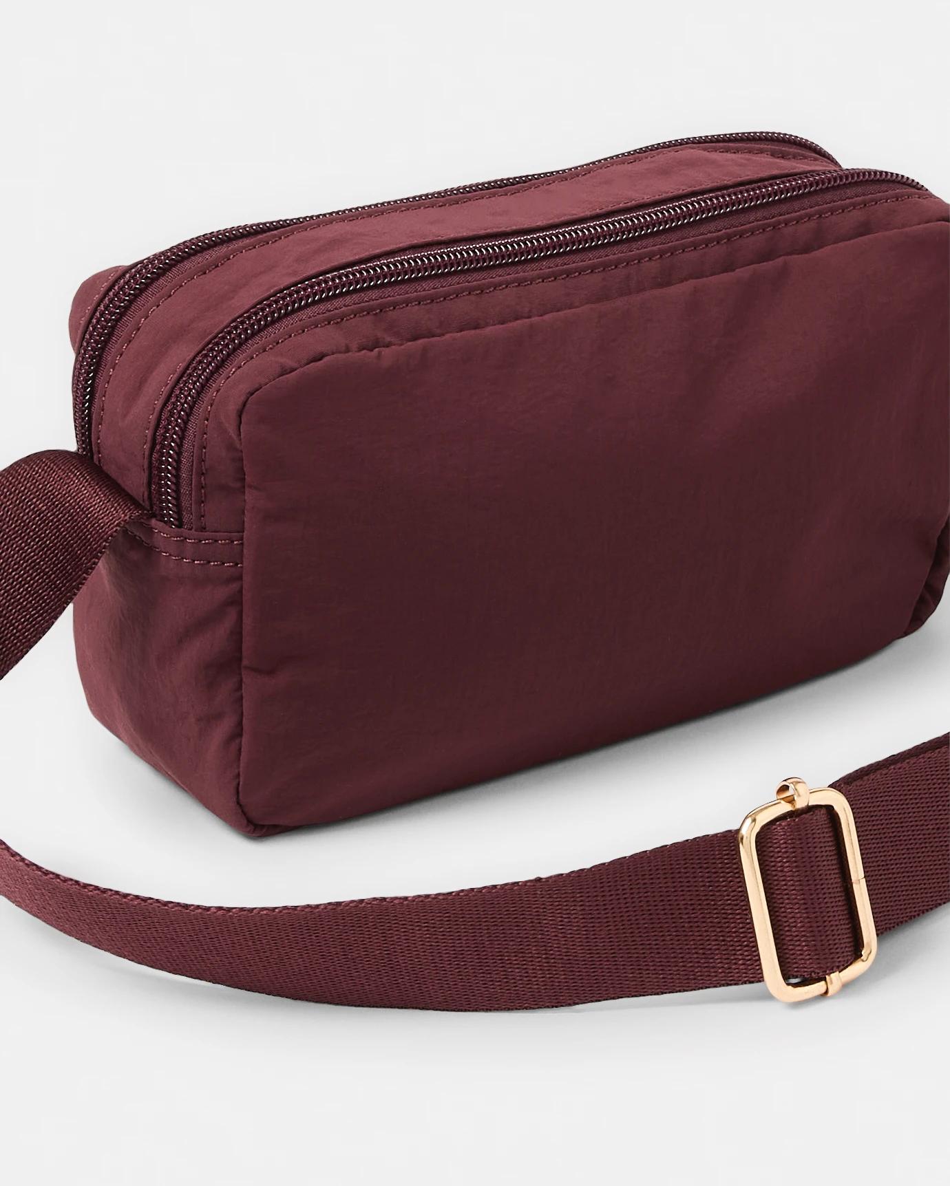 3 Urban Zip Crossbody Bag Red Plum, 3 of 5