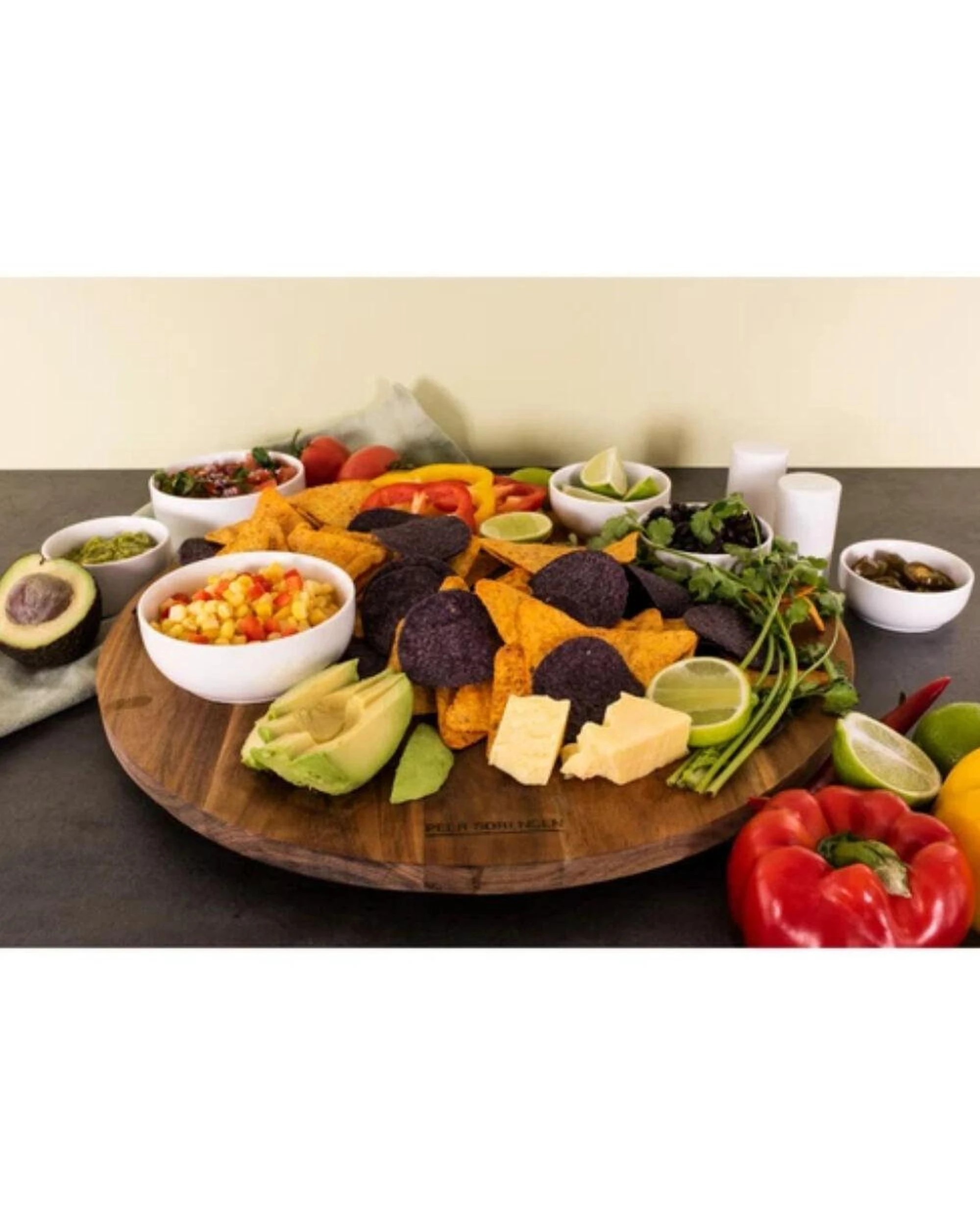 5 Peer Sorensen Acacia Wood Lazy Susan Serving Board 45cm, 5 of 5