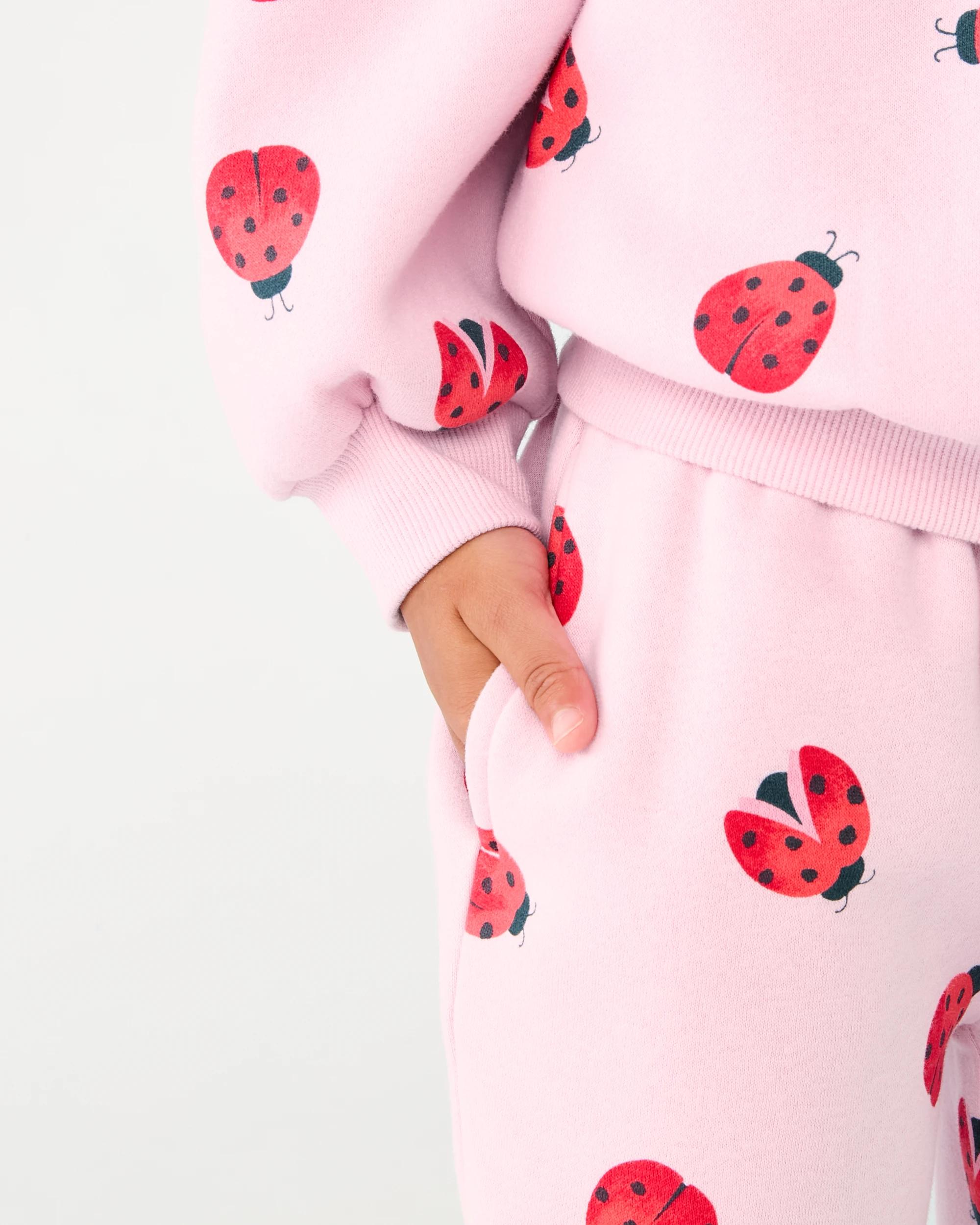 5 Oversized All Over Print Crew Neck Sweatshirt Pnk Bug, 5 of 7