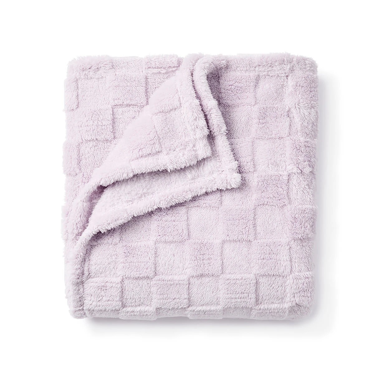 4 Soft Check Throw - Lilac, 4 of 6