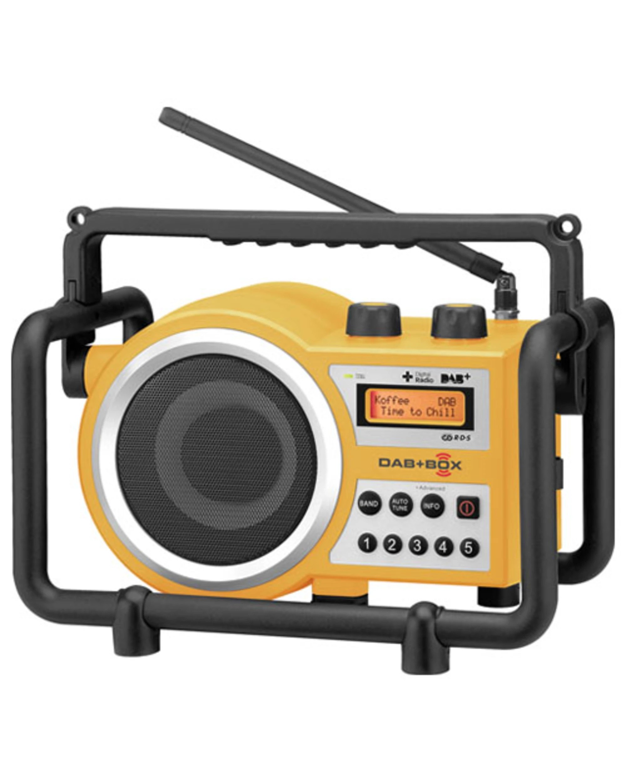 1 Sangean DAB+BOX Rugged Utility Digital Radio - Yellow, 1 of 1