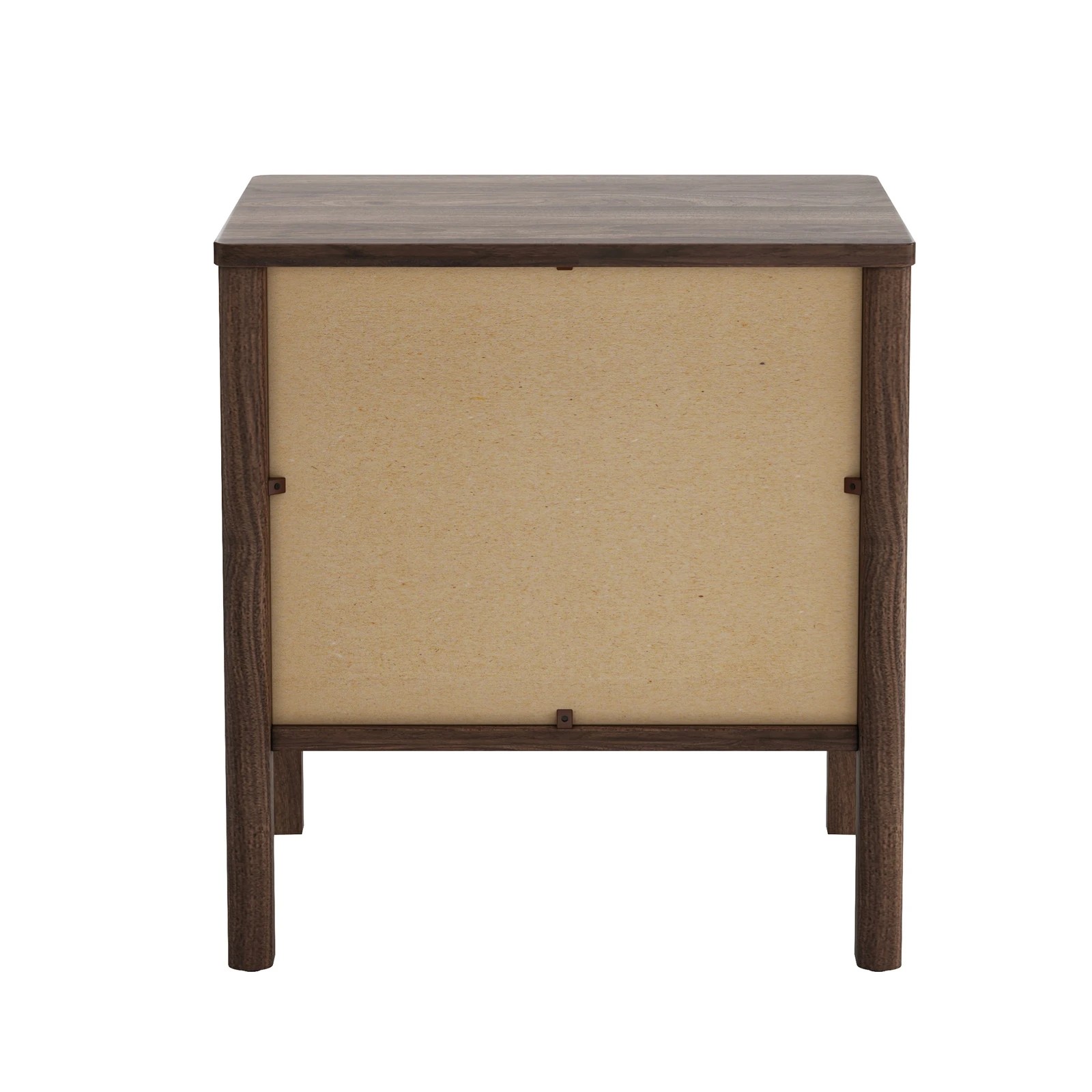 9 Oikiture 2x Bedside Table 2 Drawers Side Table Nightstand Handle-free - Brown, 9 of 10