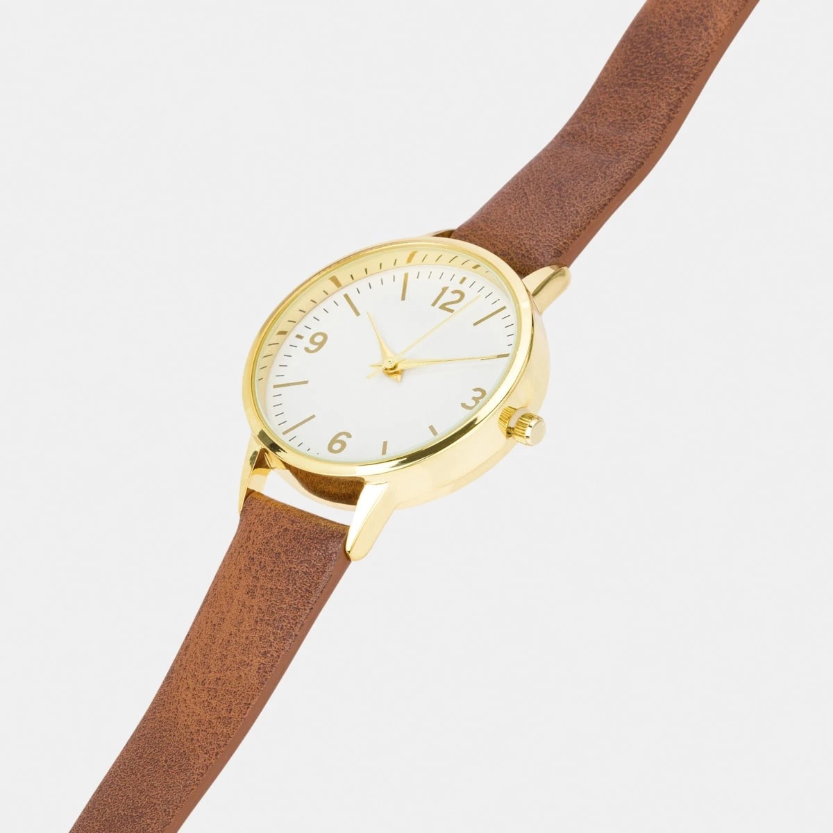 3 Skinny Watch - Brown & Gold Look, 3 of 6