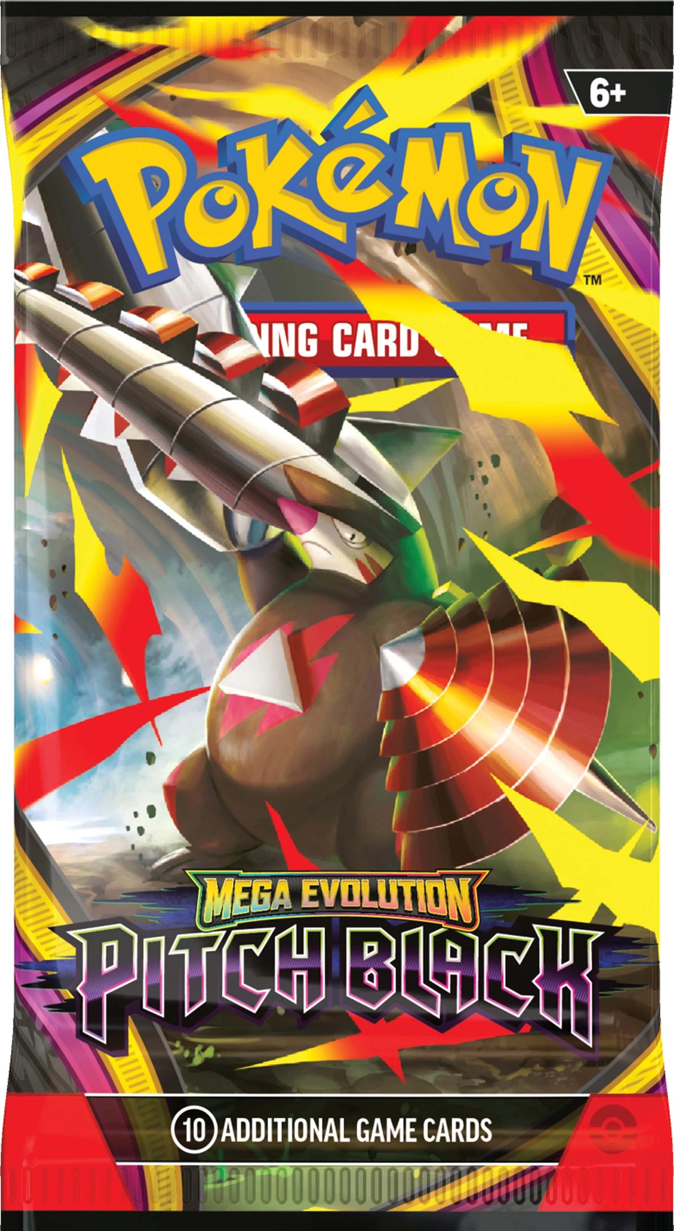 4 Pokemon Trading Card Game: Mega Evolution Pitch Black Booster Pack - Assorted, 4 of 5