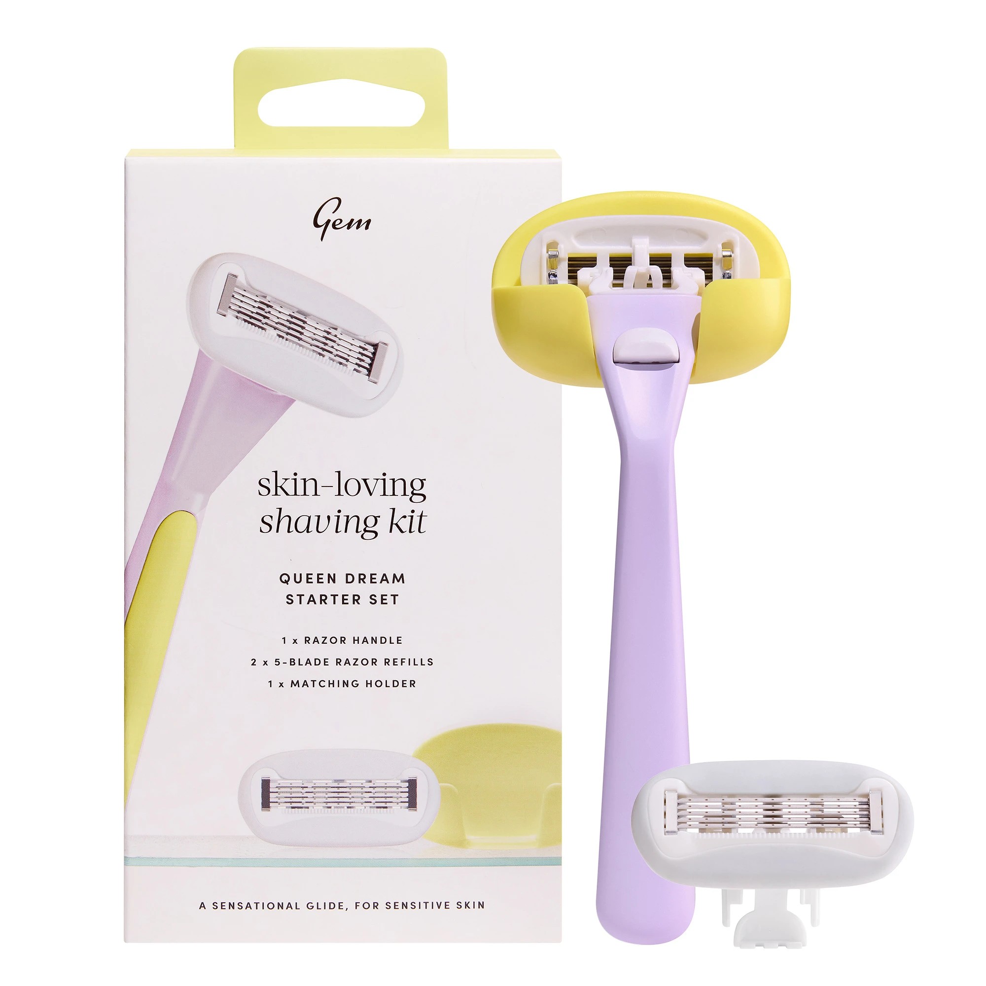 1 Gem Queen Dream Starter Set Skin-Loving Shave Kit, 1 of 4