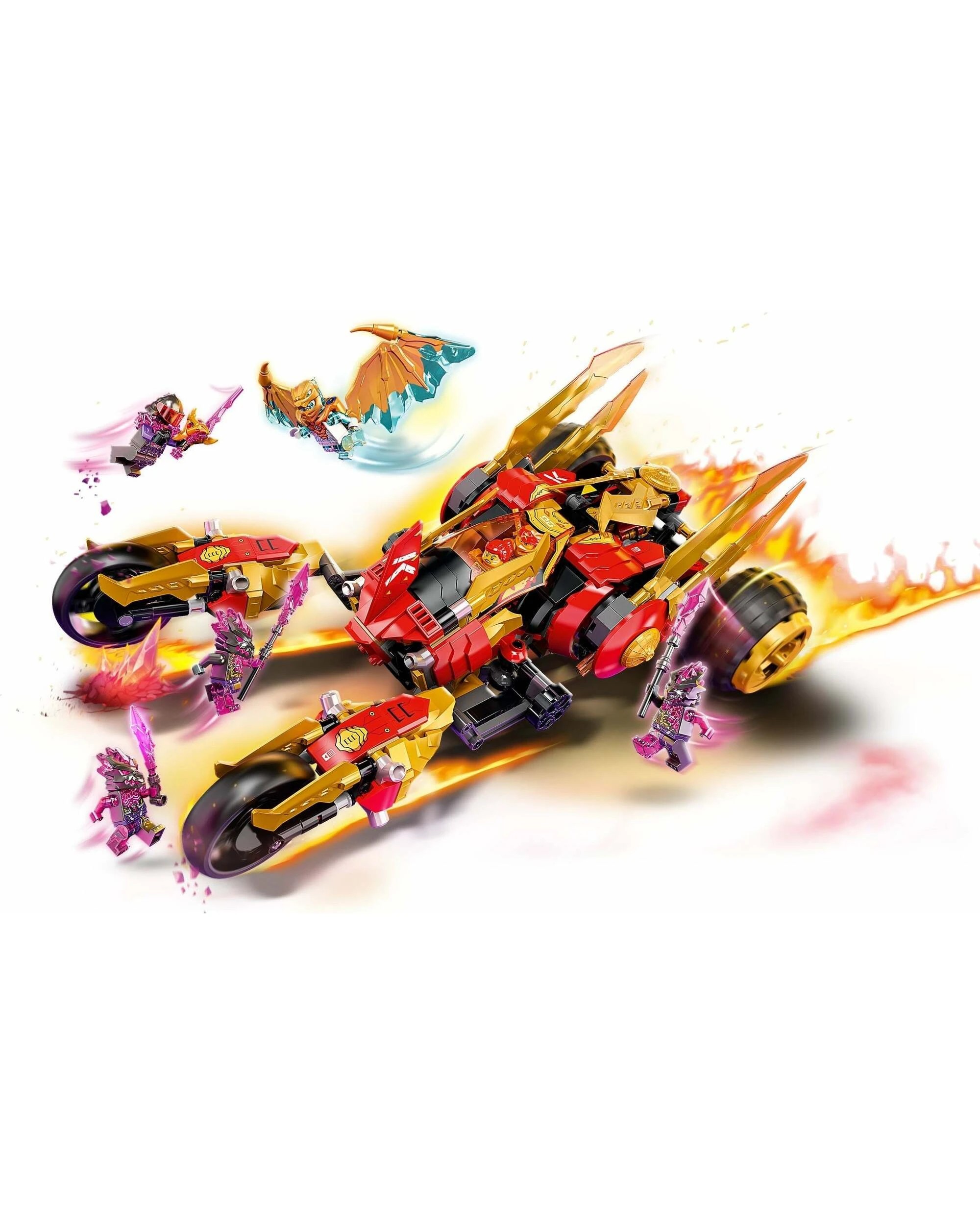 3 LEGO NINJAGO Kai Golden Dragon Raider SET 71773, 3 of 5