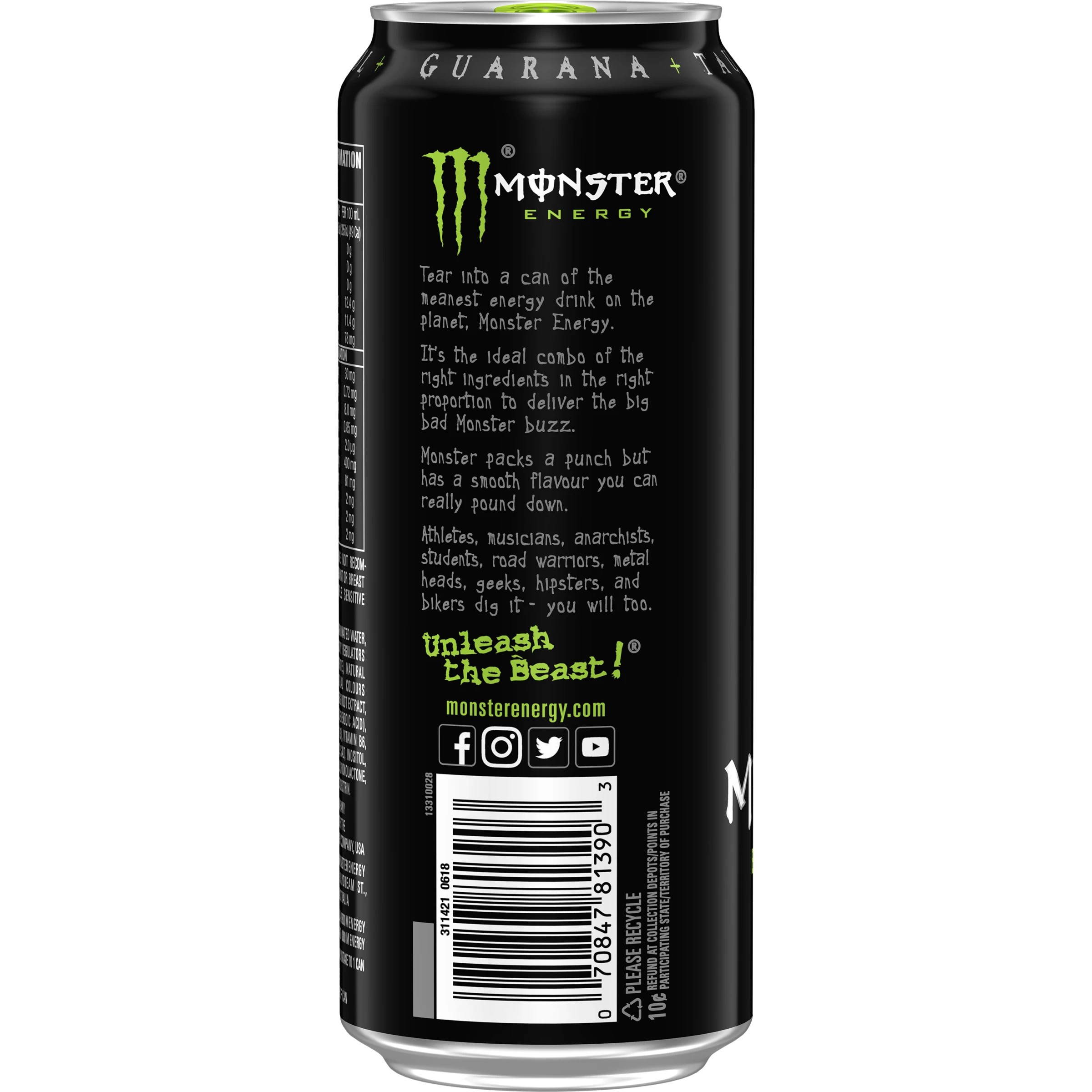 5 Monster Energy Drink Original 500ml, 5 of 5