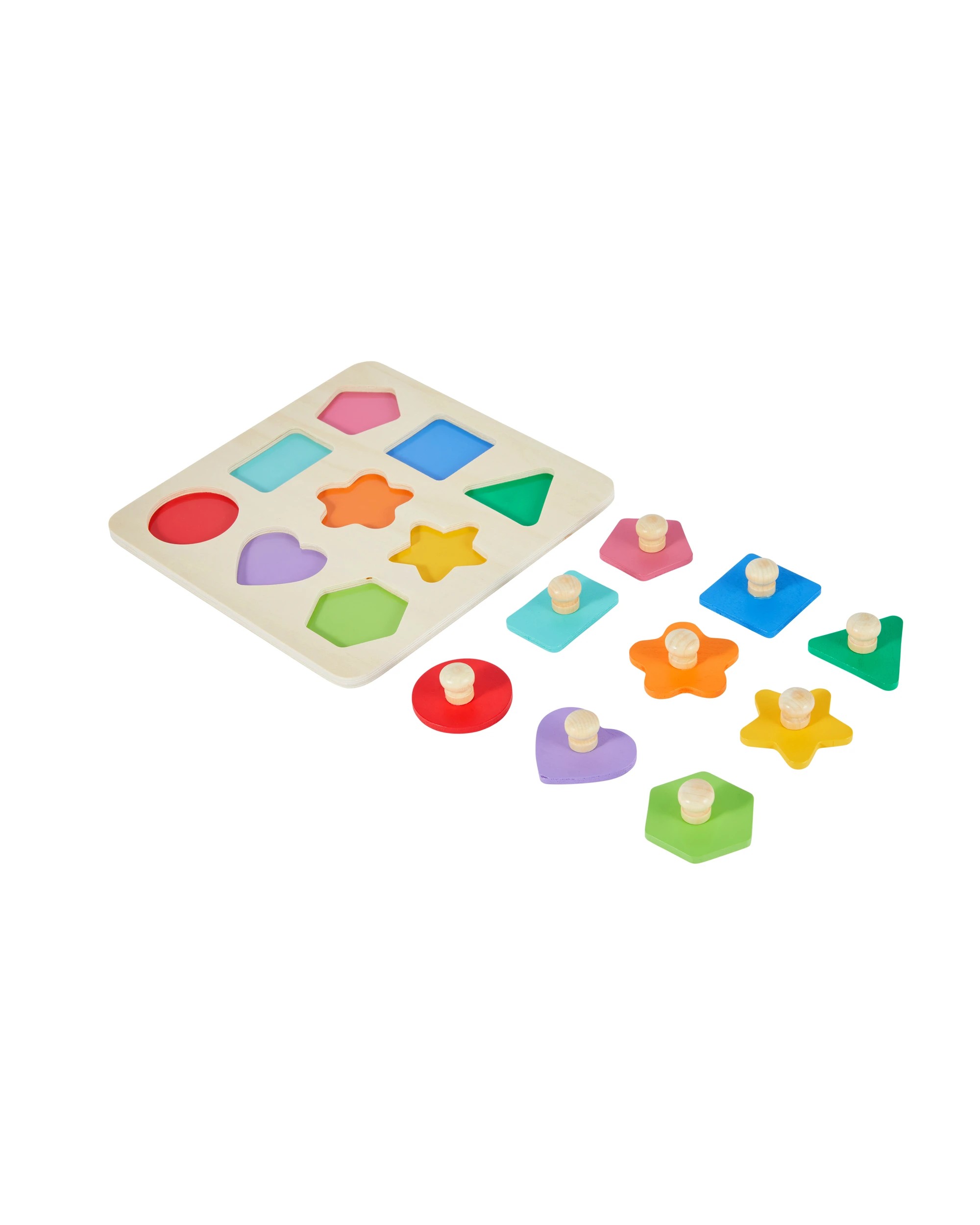 2 Wooden Simple Shape Puzzle, 2 of 5