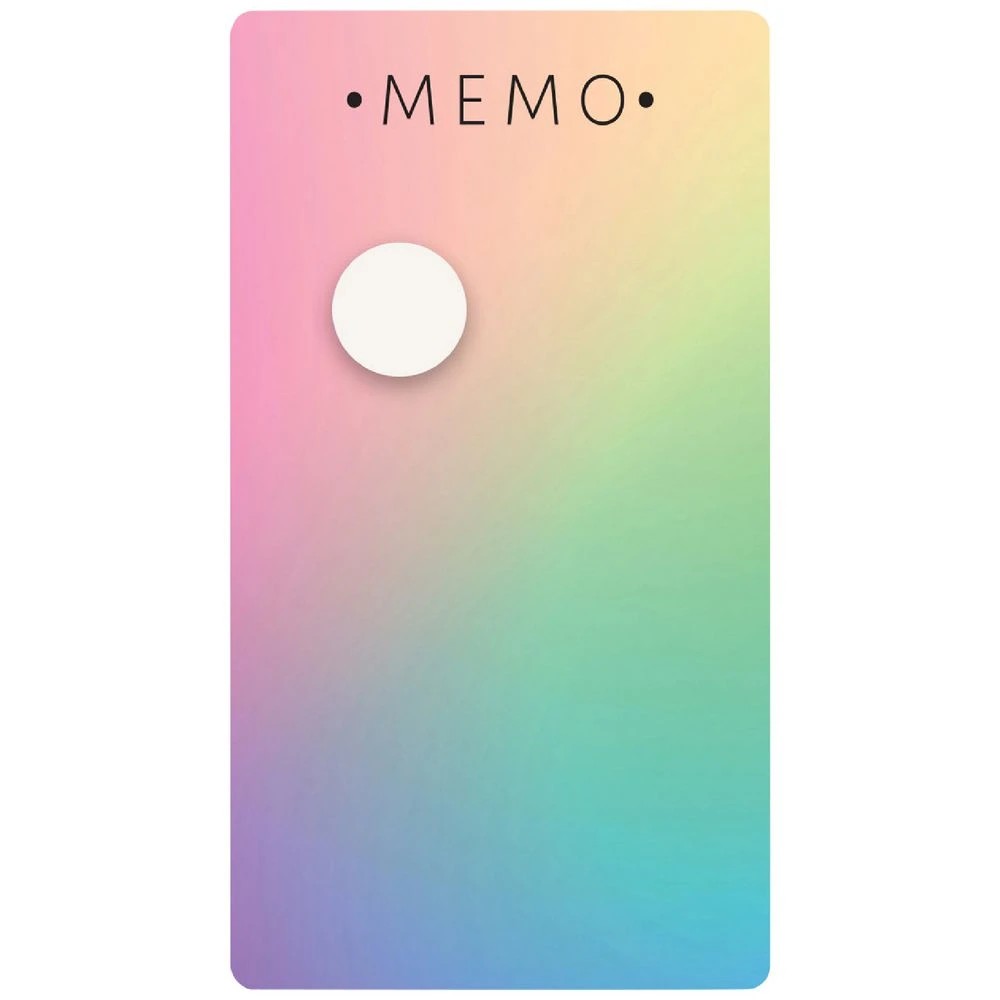 1 Three By Three Dry Erase Memo Board 14 x 25cm Rainbow, 1 of 2