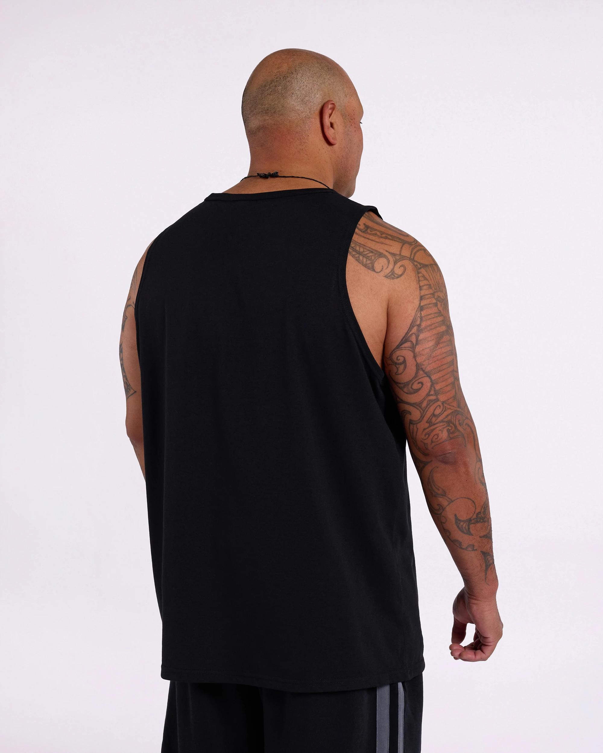 3 Plus Size Tank Top - Lonsdale London BLACK, 3 of 5