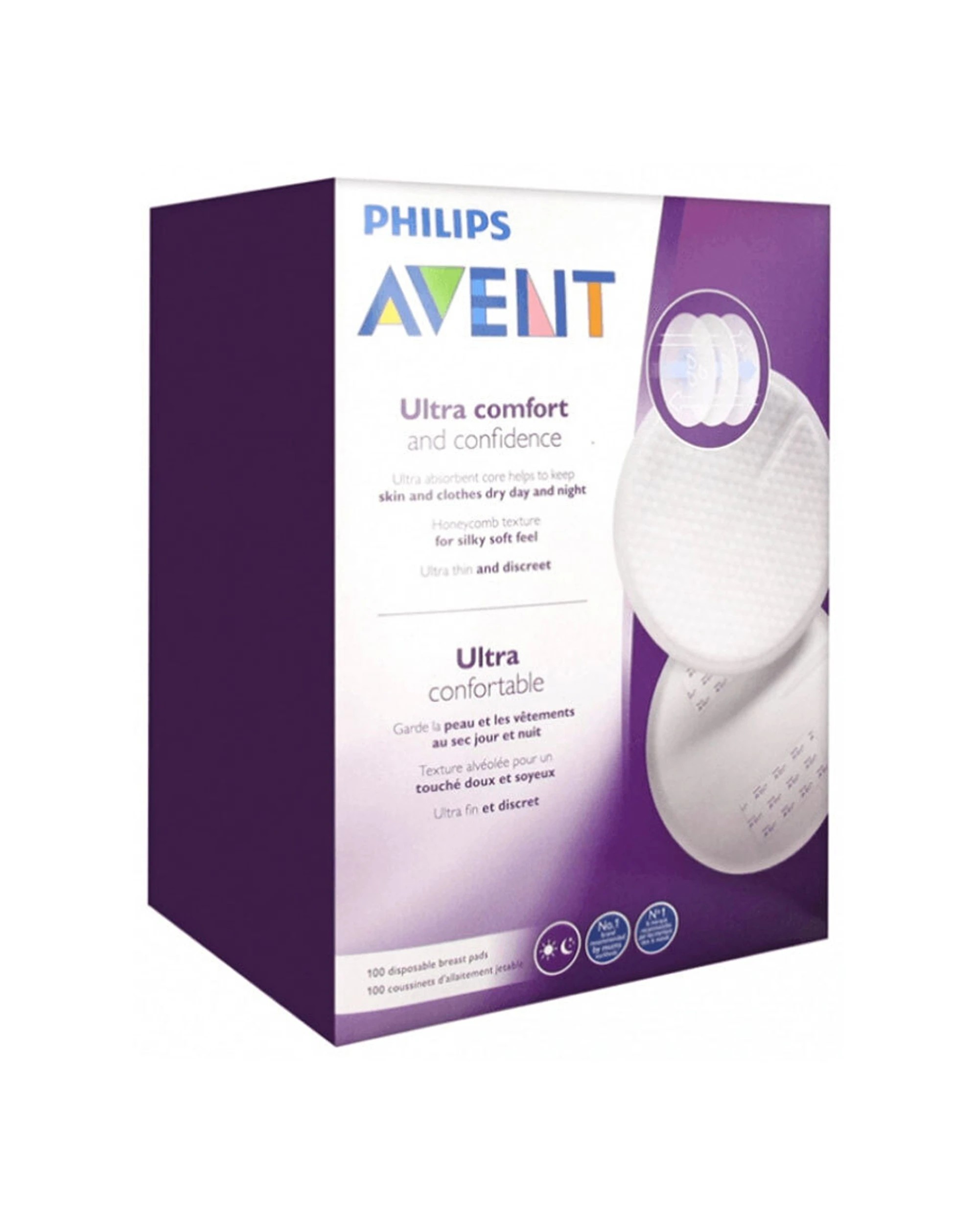 2 Philips Avent 100pc Disposable Day Mothers Breast Pads - White, 2 of 2