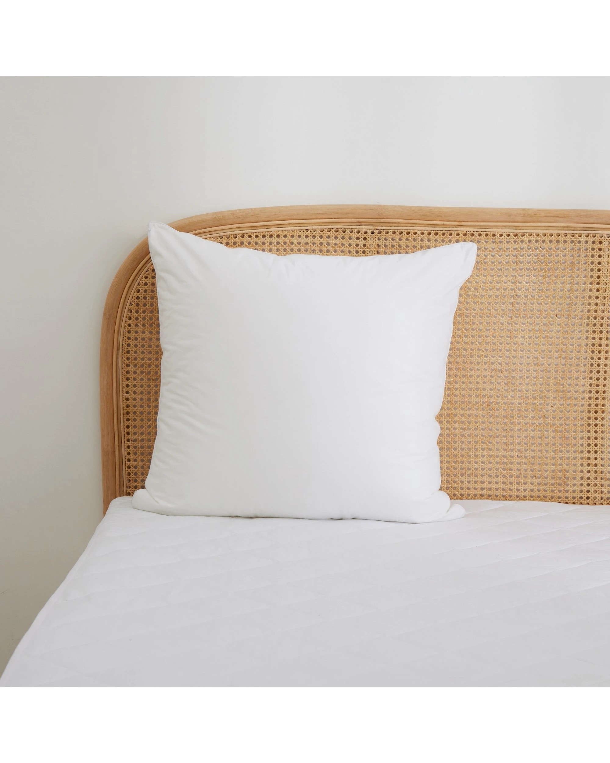 1 Dreamaker Down Alternative Microfibre European Pillow 65x65cm - White, 1 of 5