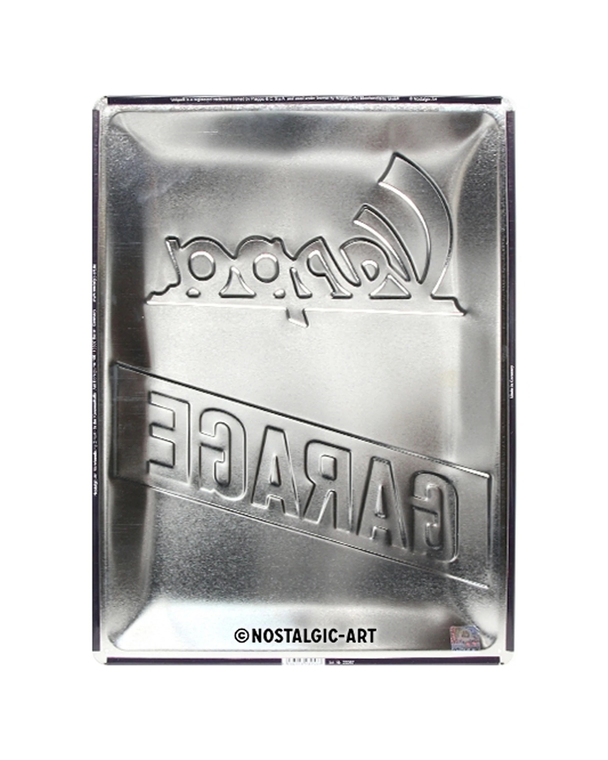 2 Nostalgic-Art Large 30x40cm Metal Wall Art Sign Plaque - Vespa Garage - Multi, 2 of 3
