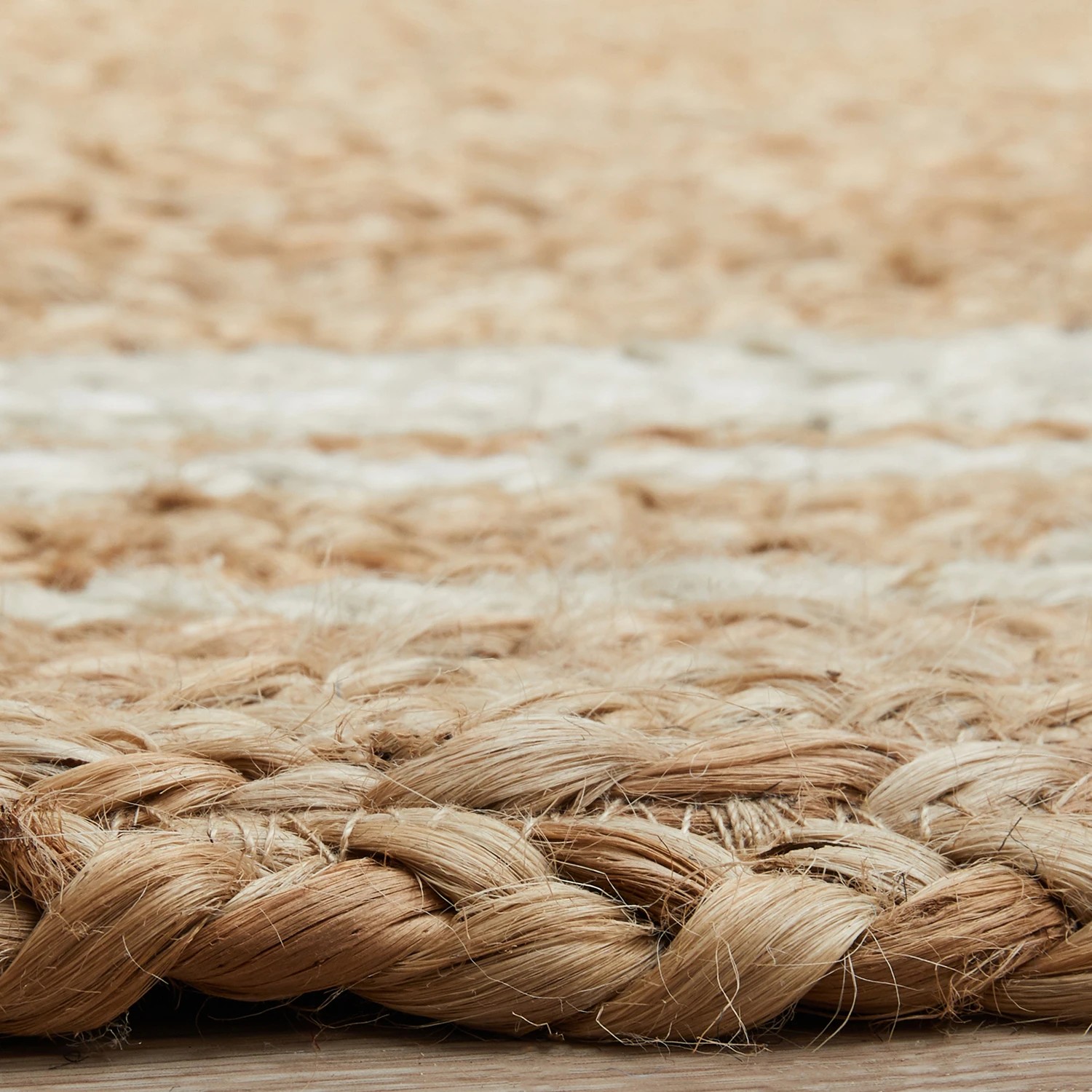 7 Common Ground Rugs Drift 111 280x190cm - Large Oval Hand Braided Jute Rug - Natural, 7 of 9