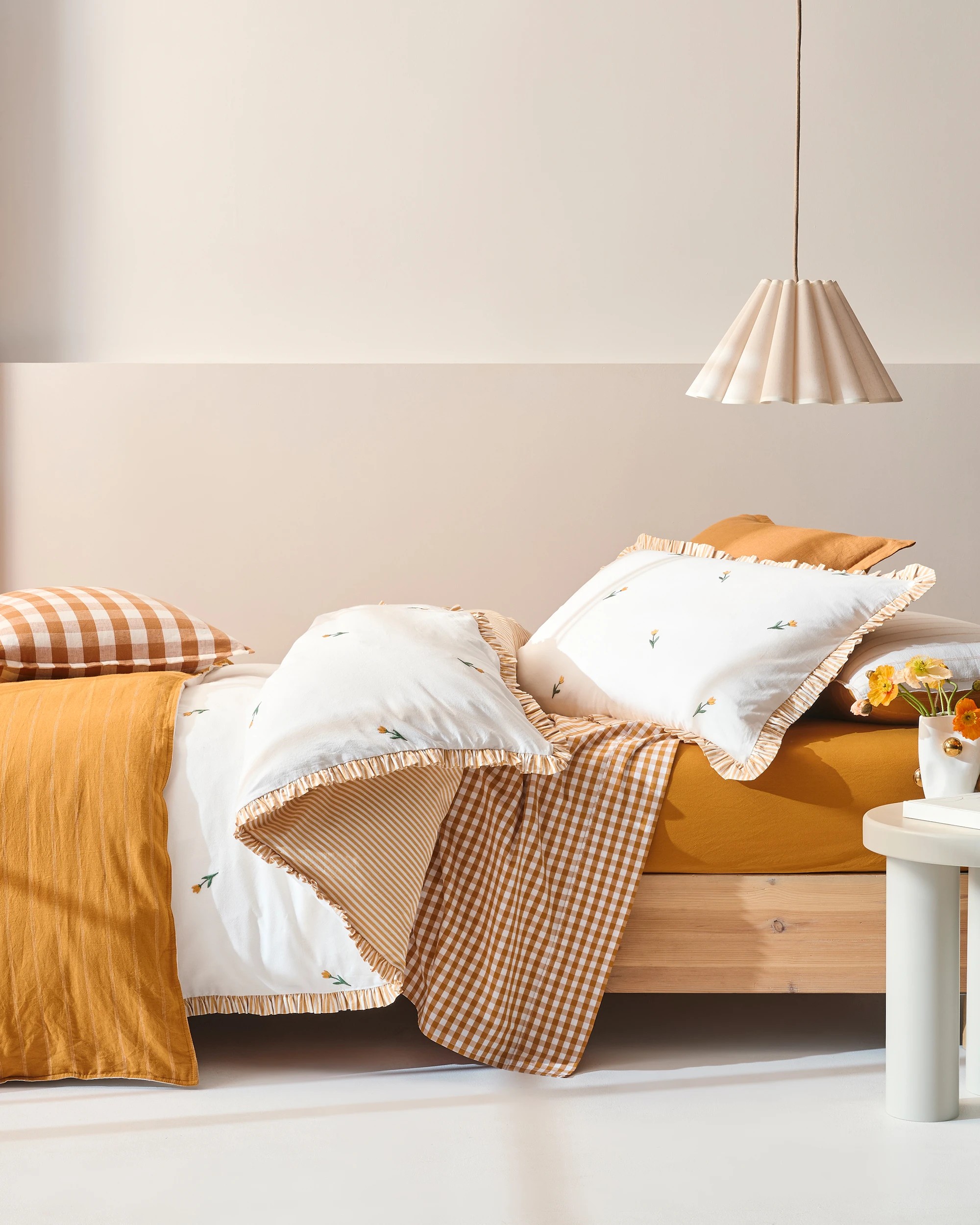 3 Target Australian Cotton Mix & Match Flat Sheet - Double Bed - Yellow, 3 of 8