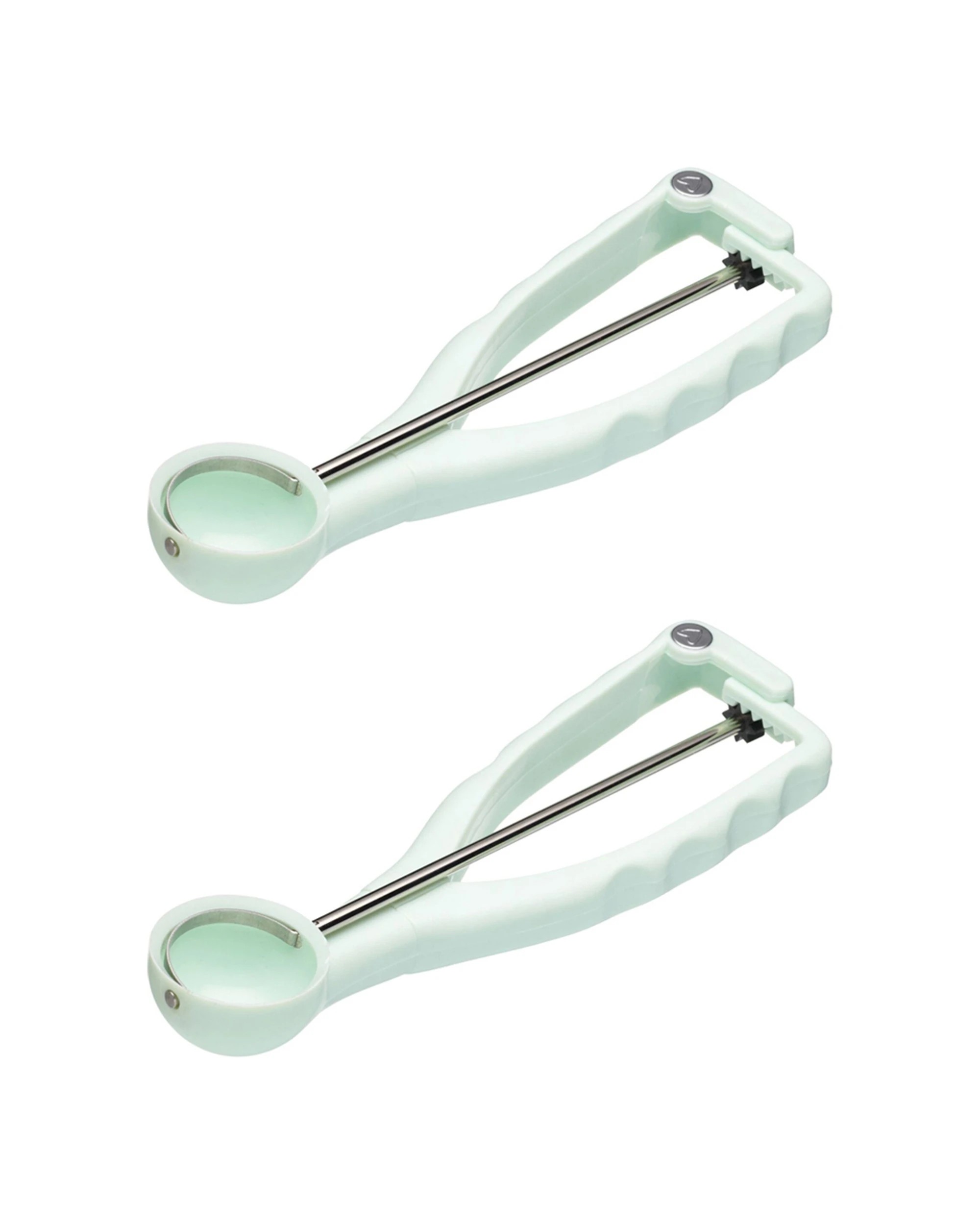 1 Mastercraft 2x 26cm Plastic Cake Pop Scoop Baking Tool - Green, 1 of 3