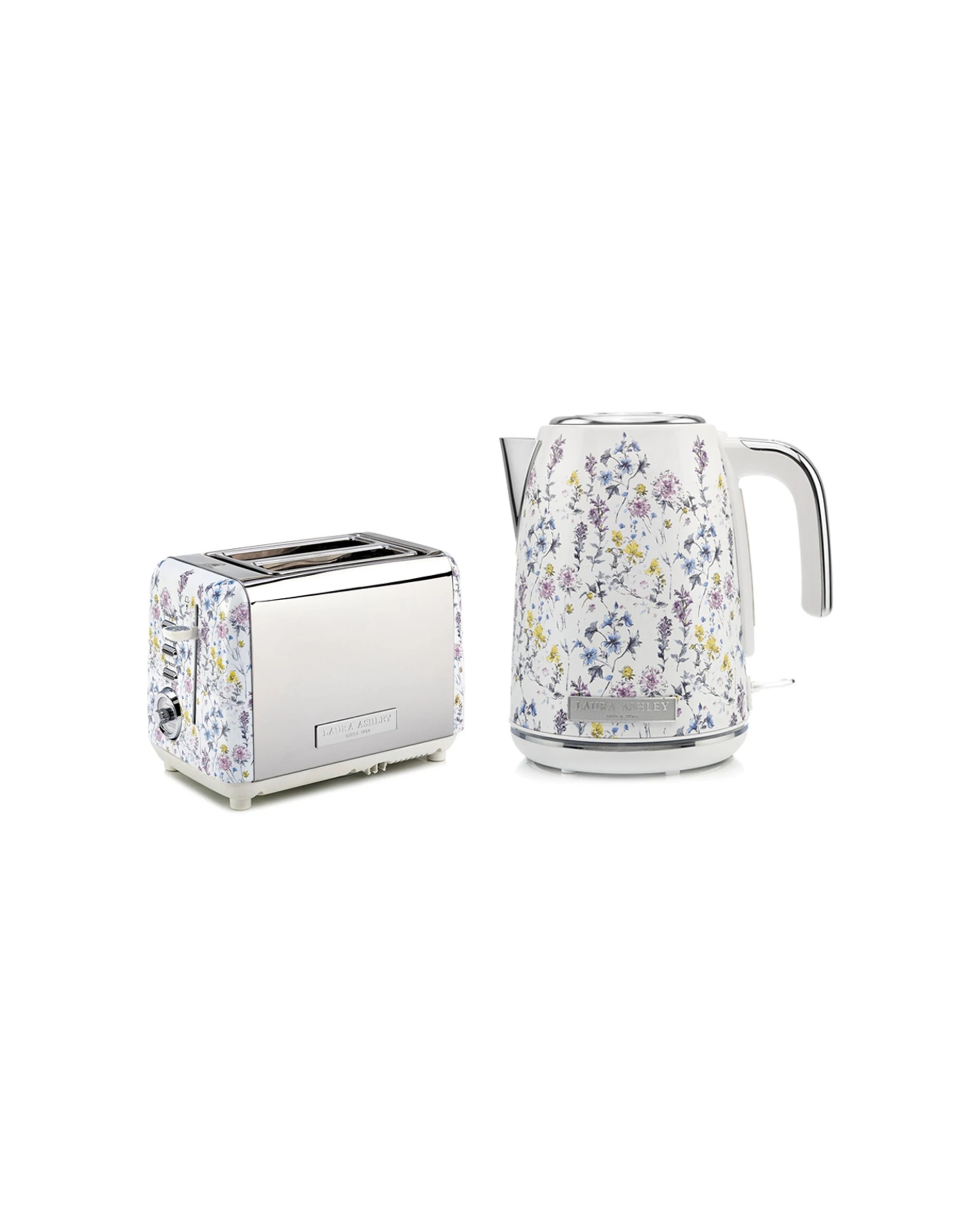 1 Laura Ashley 1.7L Jug Electric Kettle And 2 Slice Toaster Combo Wild Meadow, 1 of 8