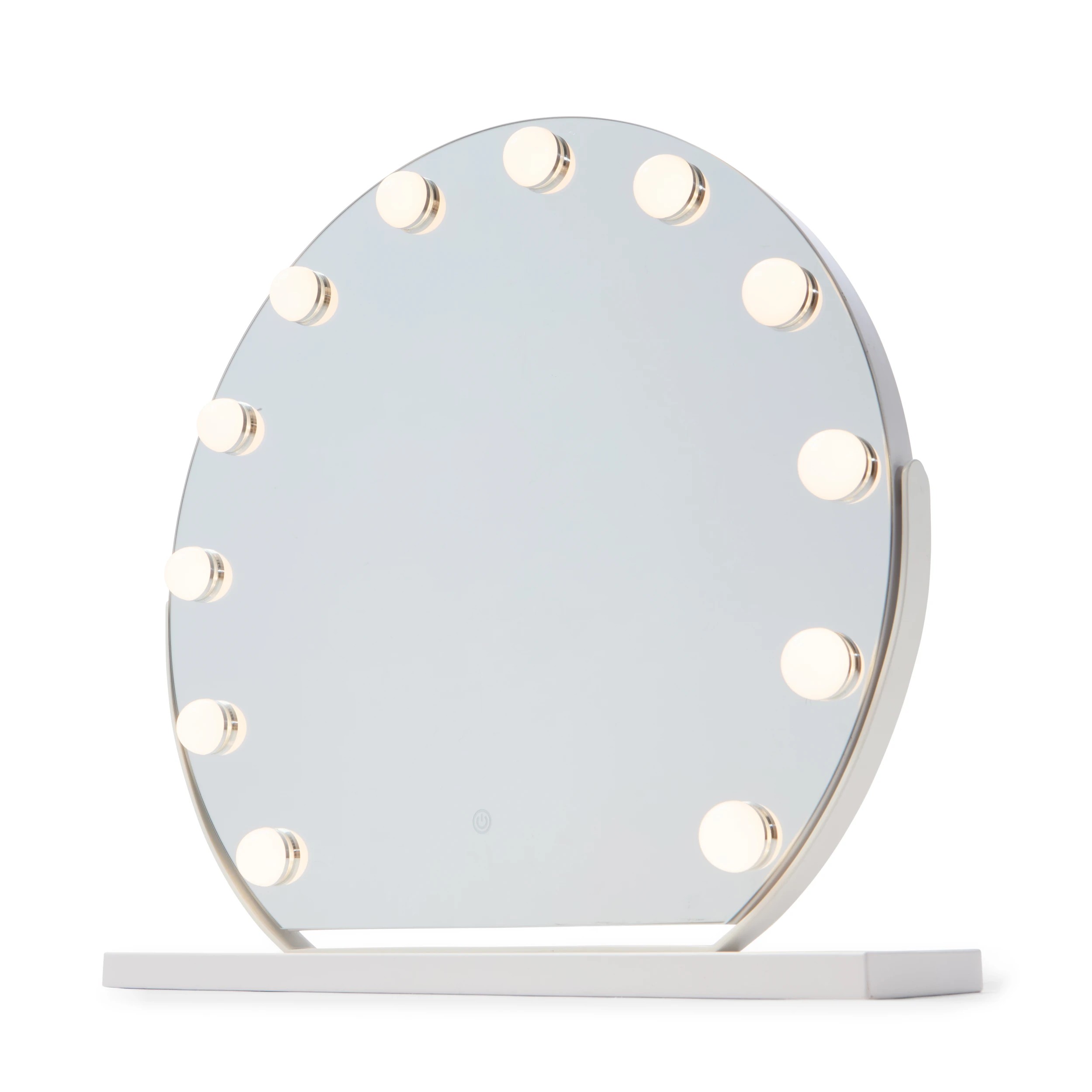 3 Round Hollywood Mirror - White, 3 of 8