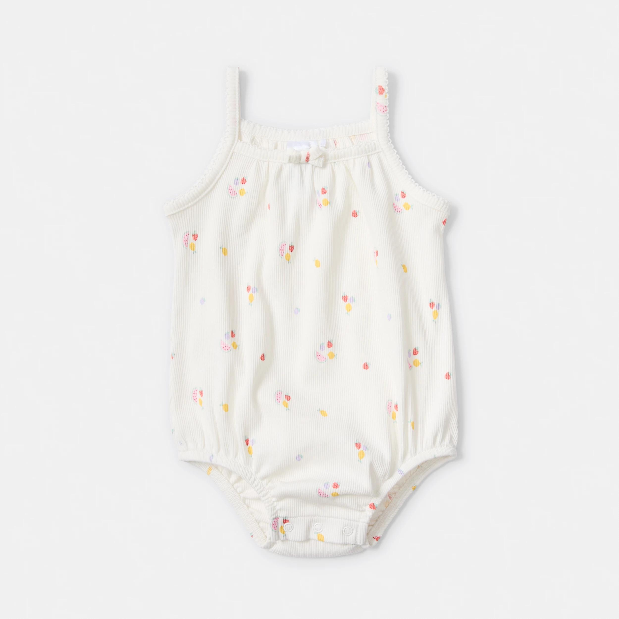 3 3 Pack Sleeveless Ribbed Bodysuit FRUIT SALAD, 3 of 8