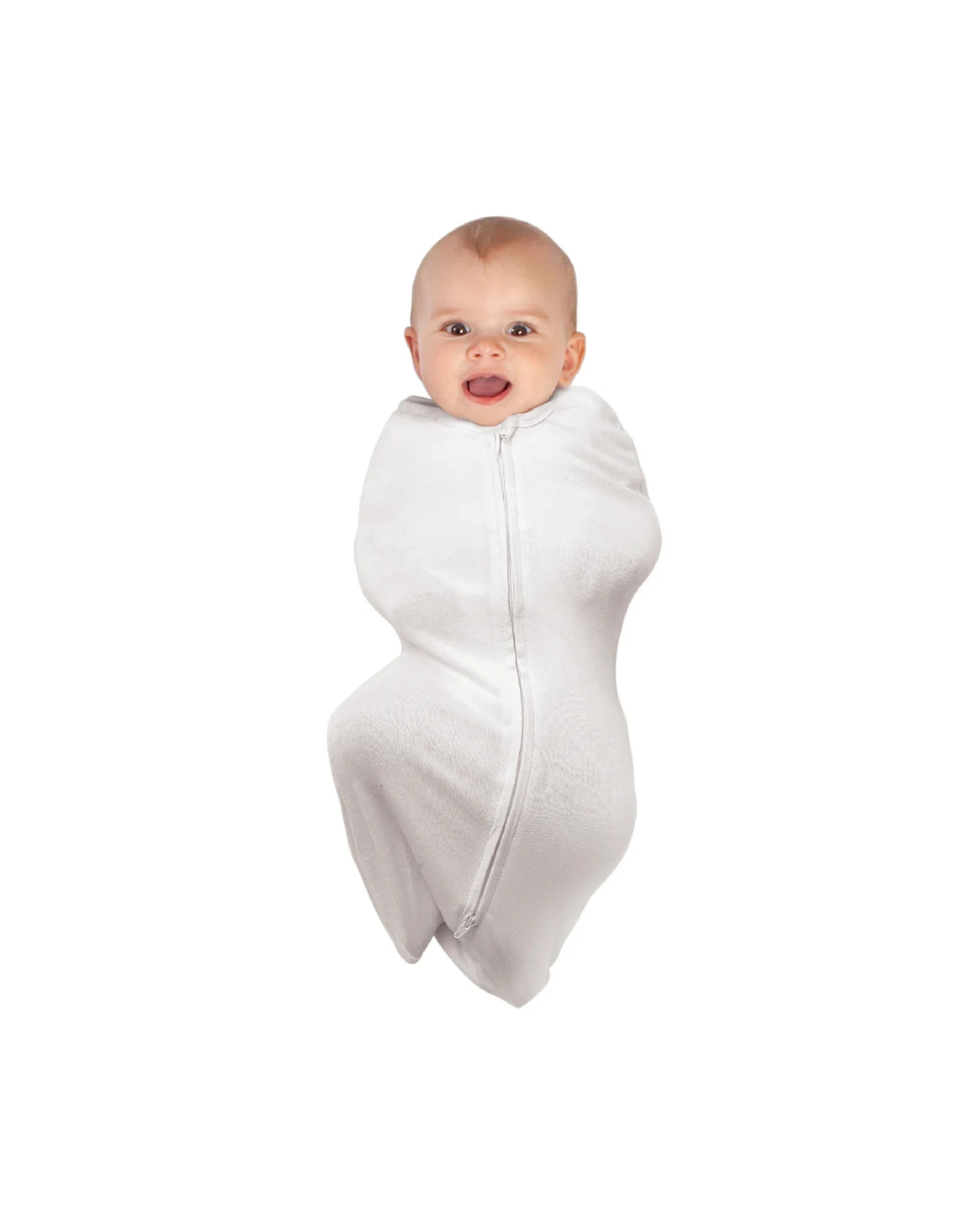 2 Babystudio Swaddle Pouch Organic Cotton Small (0-3 Months) - Bright White, 2 of 2