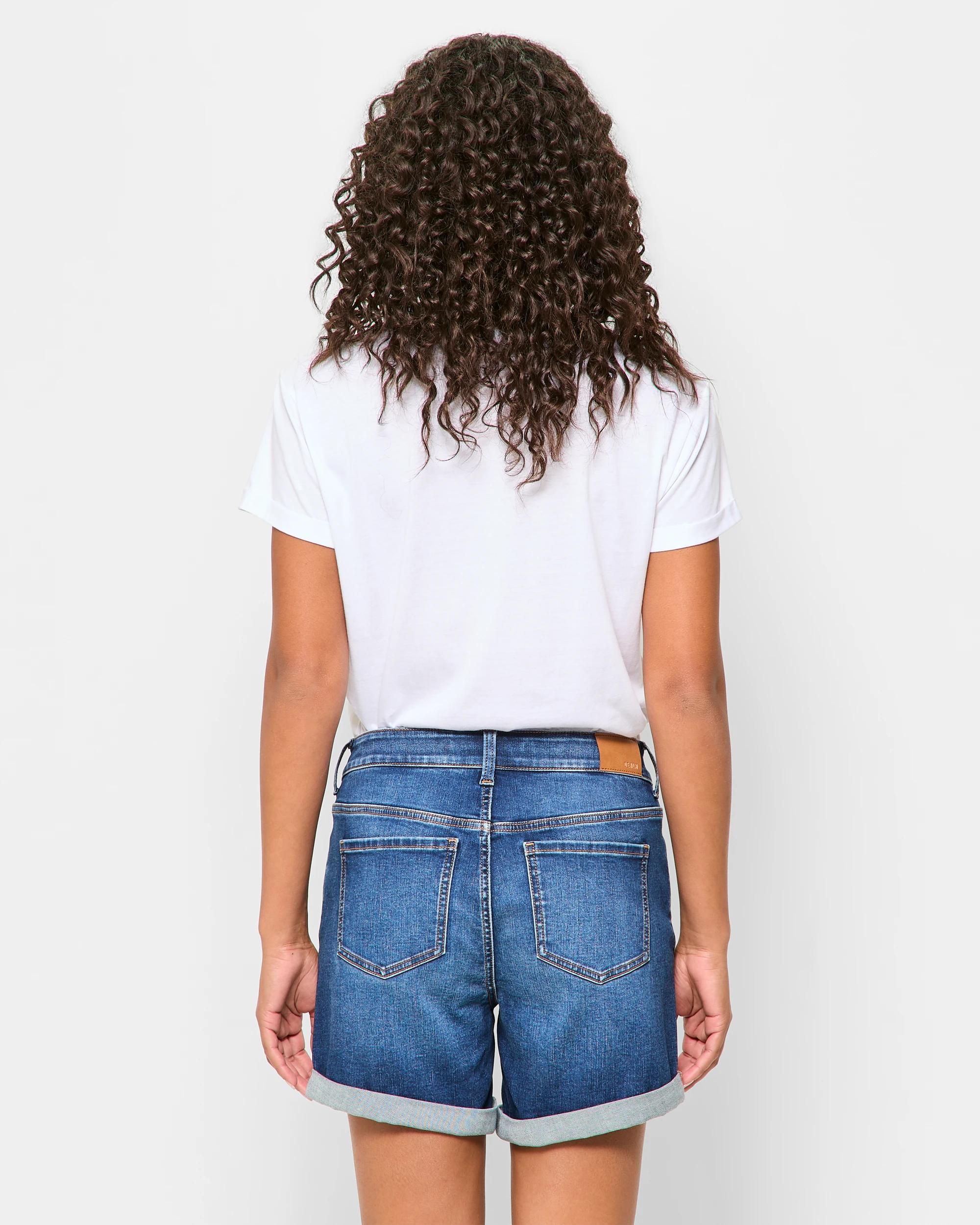 4 Target Classic Roll Cuff Denim Shorts 70'S INDIGO, 4 of 5