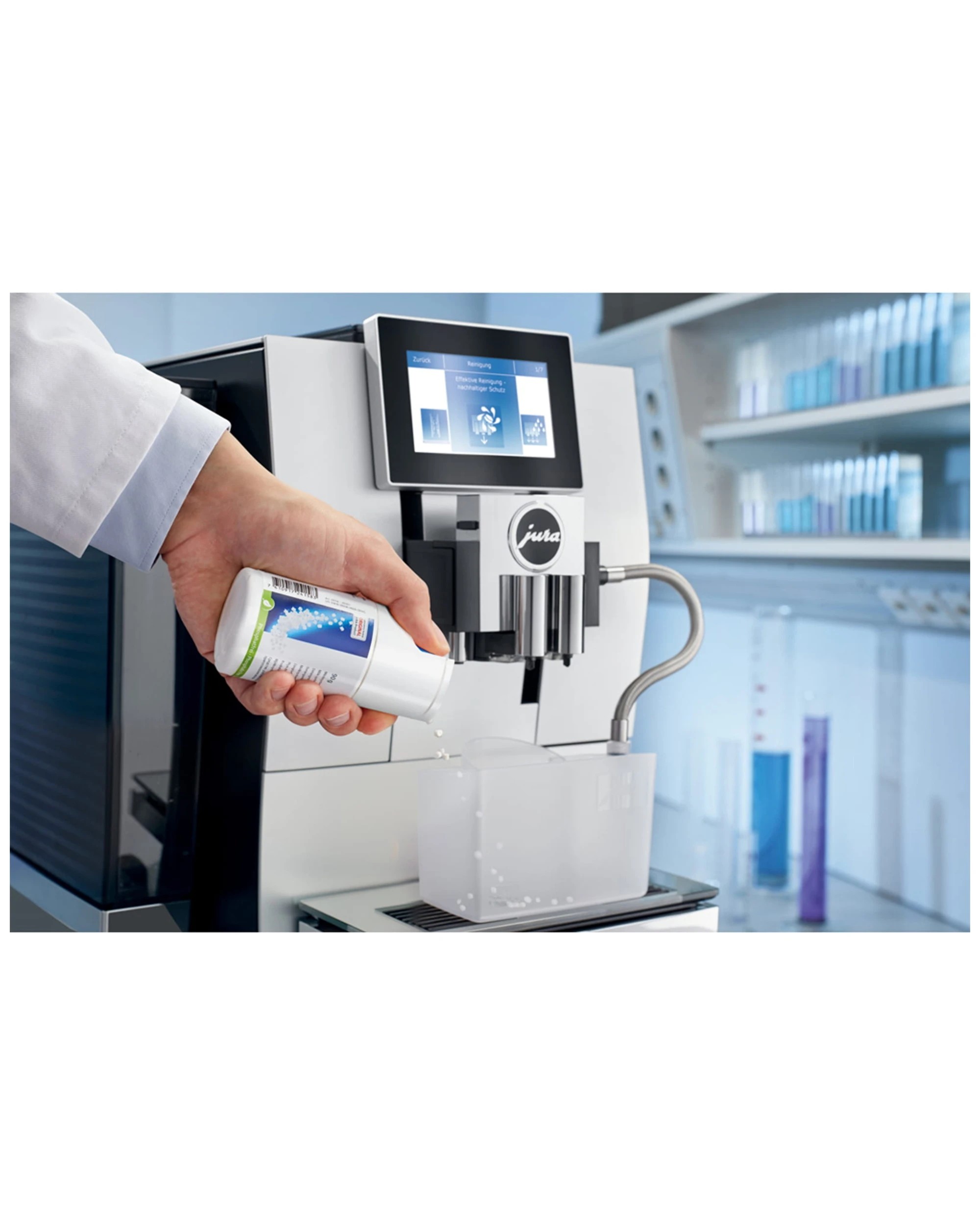 2 Jura 90g Mini Tabs Residue/dirt Cleaner Dispenser For Coffee Machine Milk System
 - White, 2 of 3