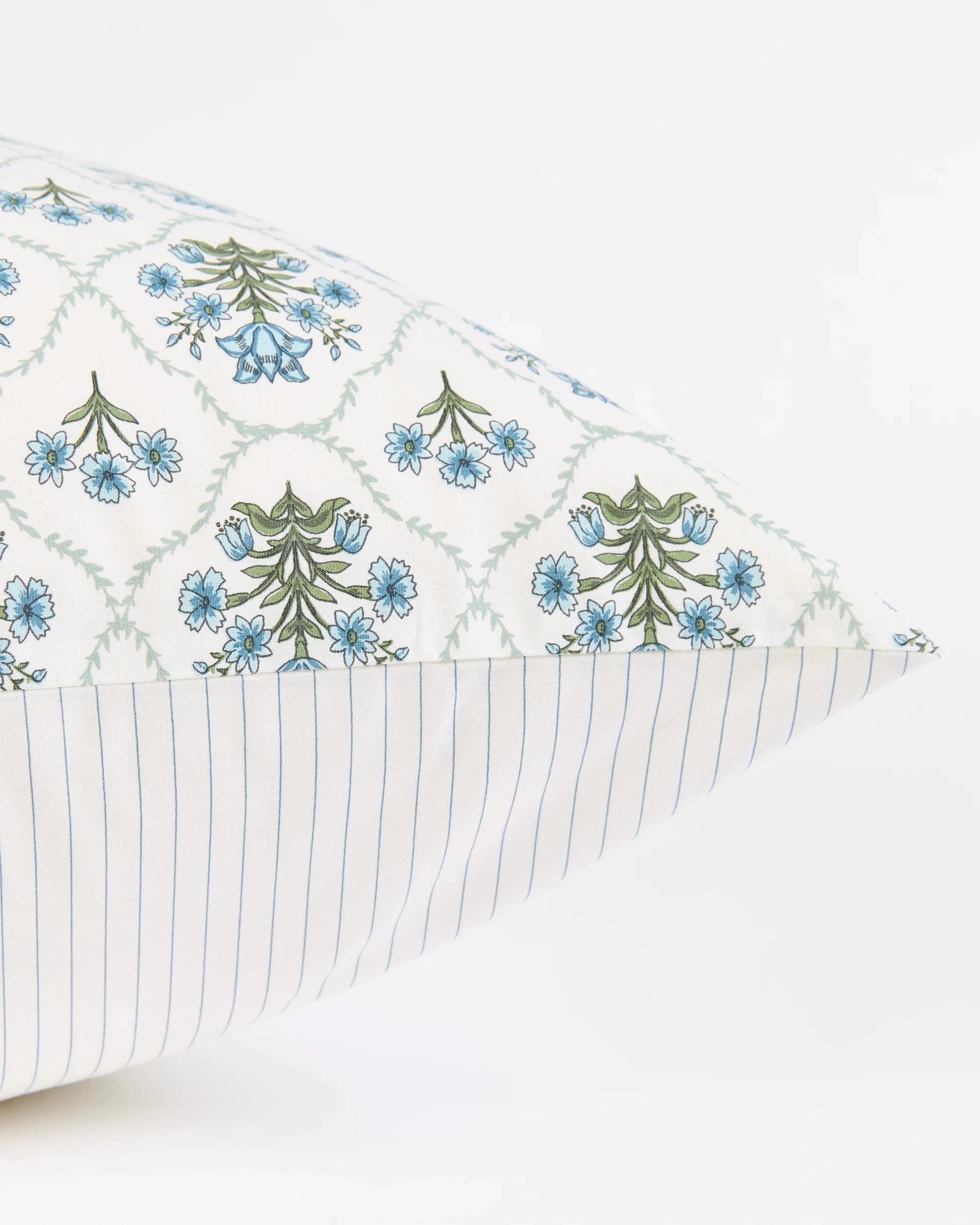 2 Target Adeline Australian Cotton Floral European Pillowcase - Queen Bed - White, 2 of 4