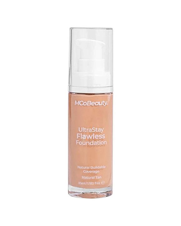 MCoBeauty Ultra Stay Flawless Foundation Makeup Shade Natural Tan 35ml