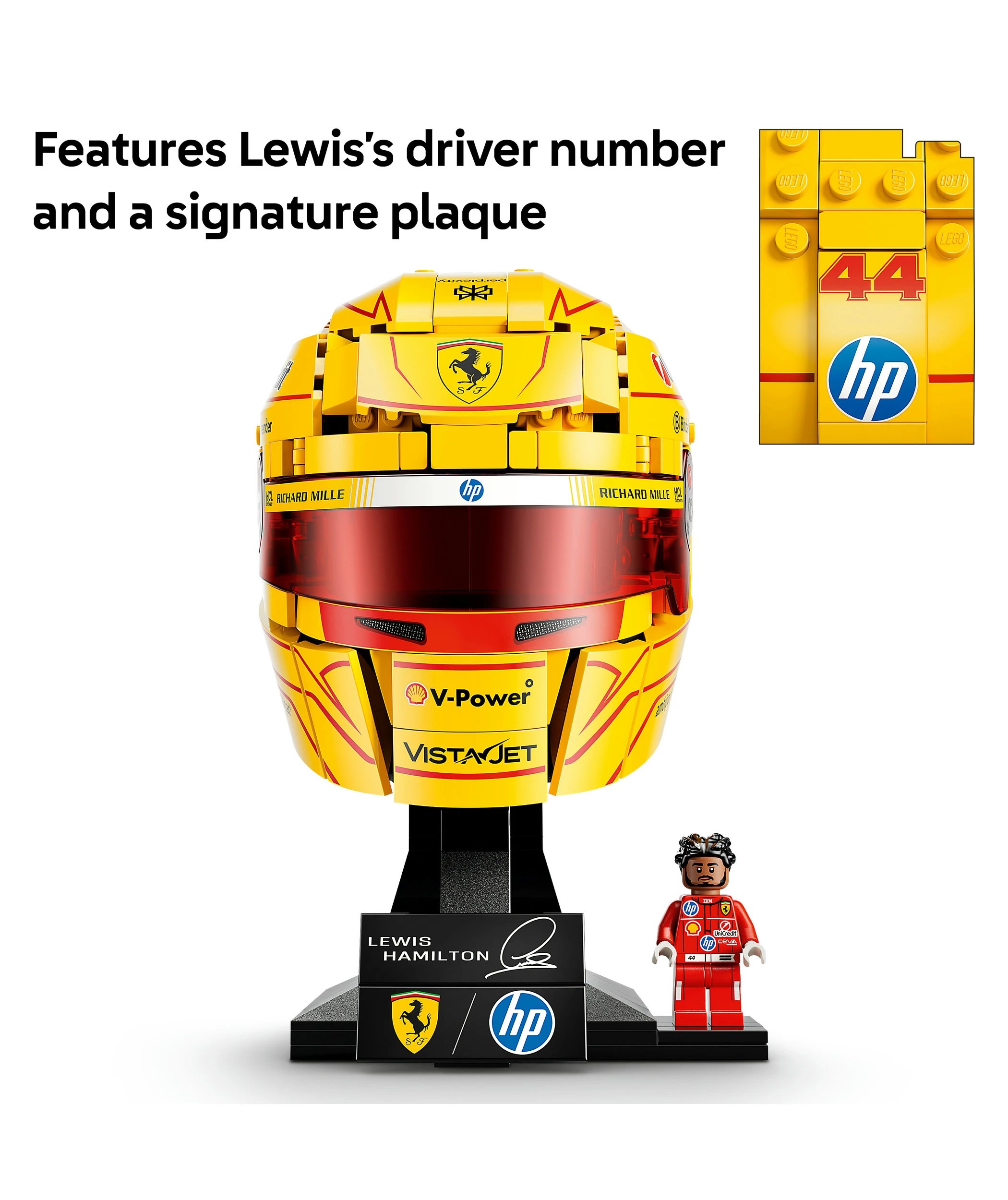 5 LEGO Editions Formula 1 Scuderia Ferrari HP Lewis Hamilton Helmet 43022, 5 of 10
